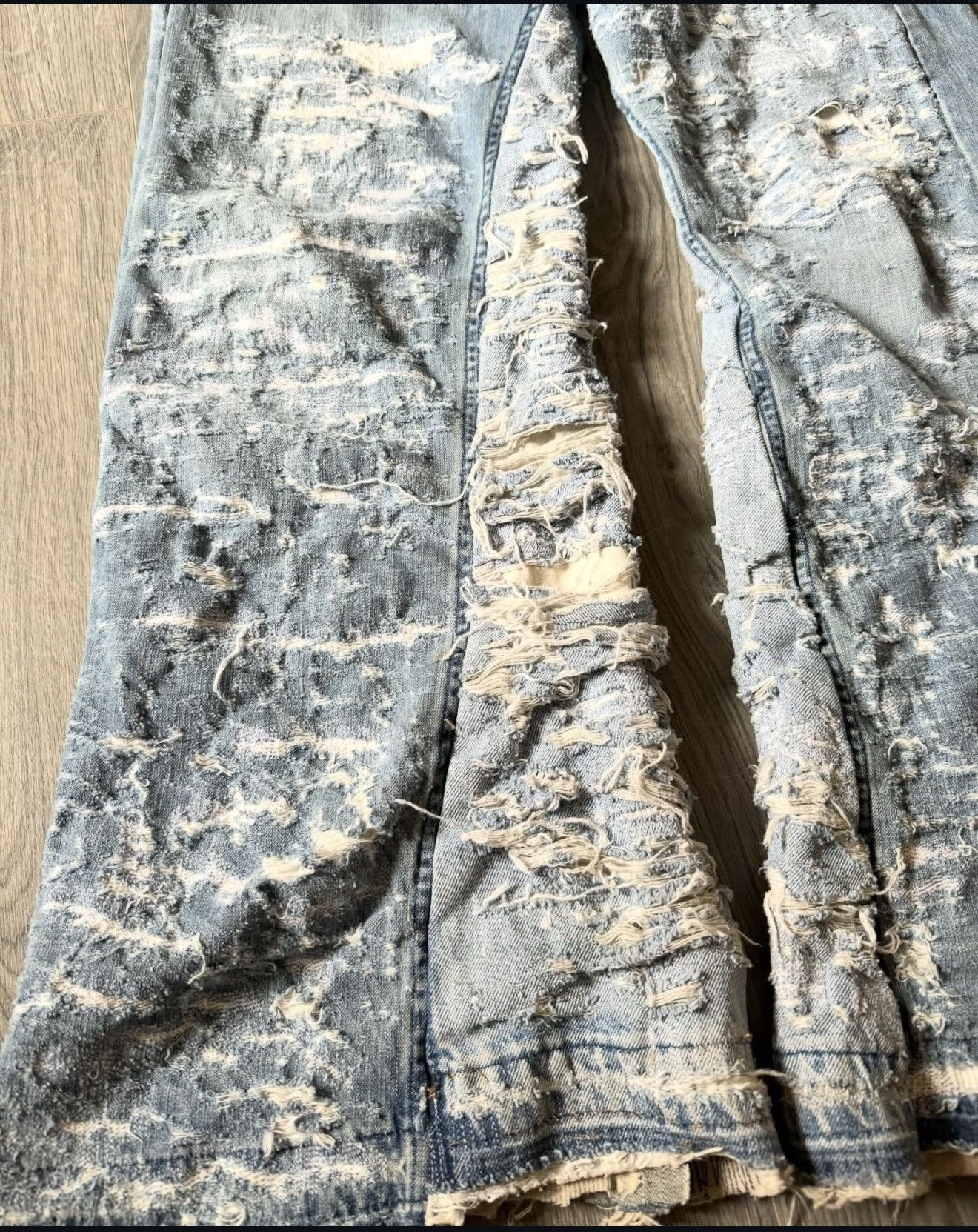 Other Mega Flared blue jeans Size US 31 - 3 Thumbnail