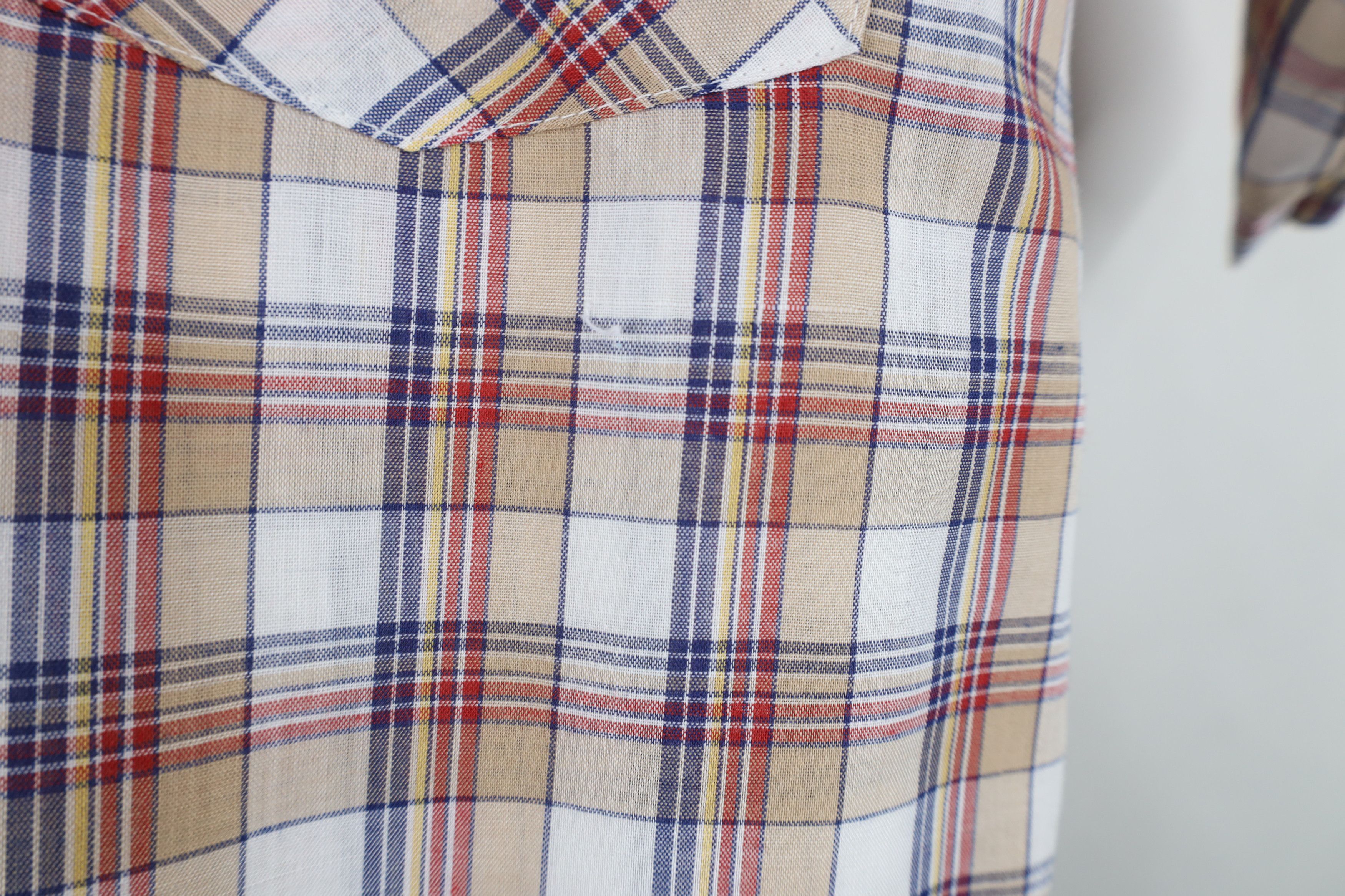 Levi's Vintage 70s Levis Short Sleeve Collared Button Shirt USA Size US XL / EU 56 / 4 - 9 Thumbnail