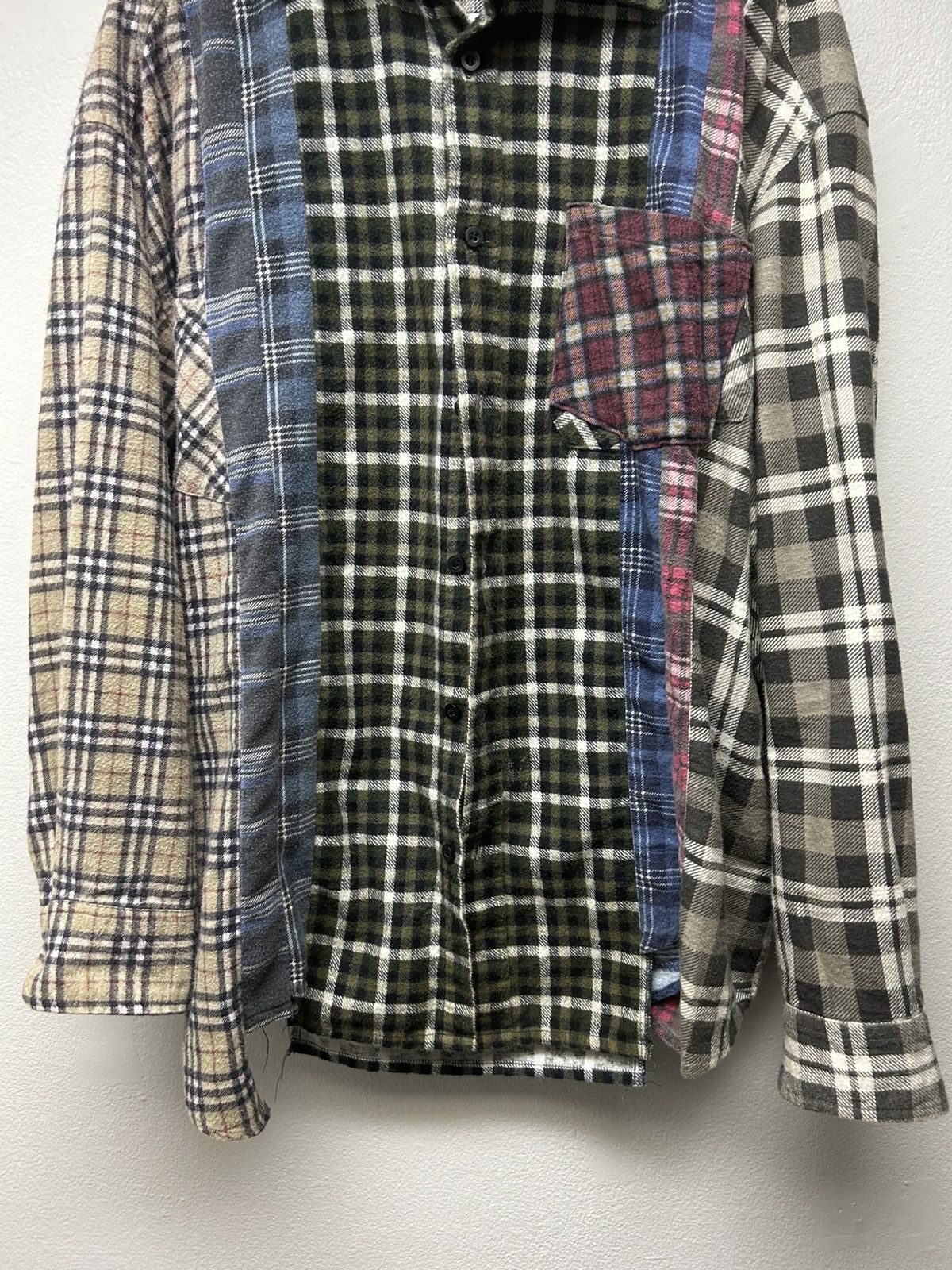 Needles Needles Rebuild 7 Cut Flannel w Burberry Style Plaid Size US L / EU 52-54 / 3 - 5 Thumbnail