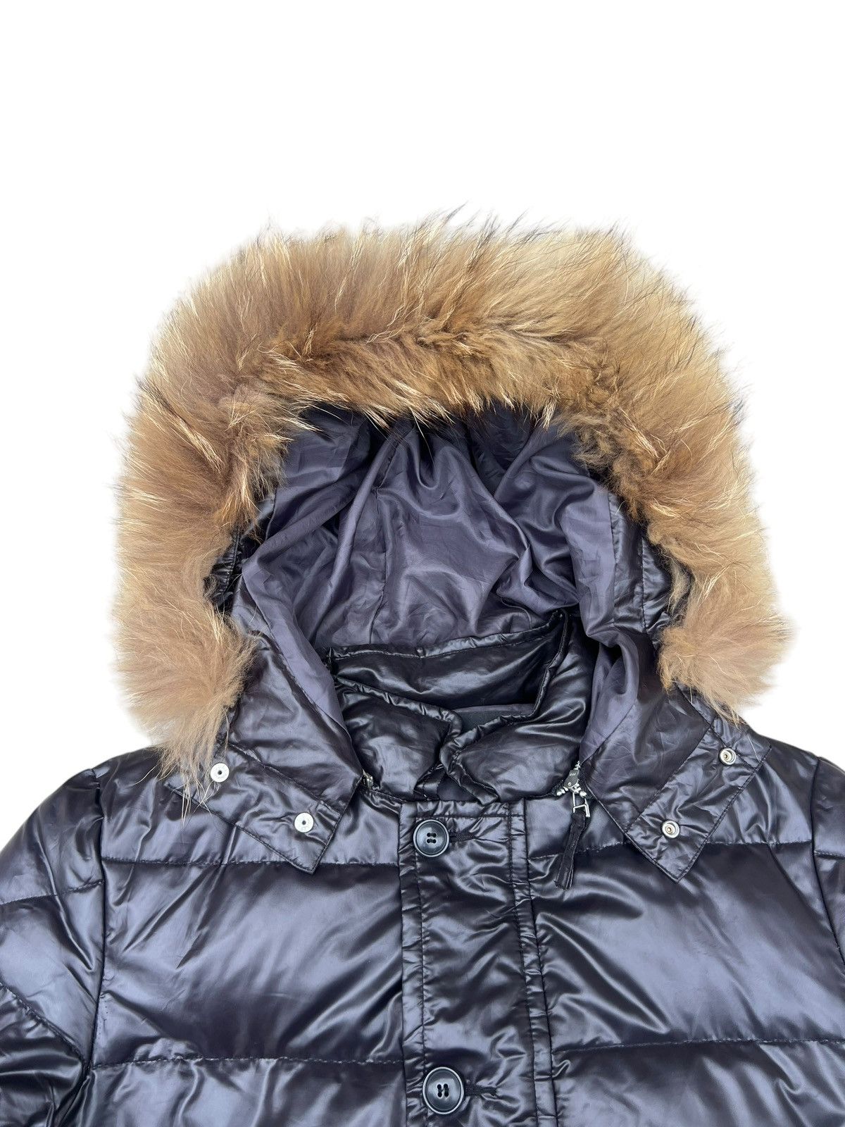 Bajra Modern Lovers Japan Racoon Fur Puffer Down Jacket Cropped Size S / US 4 / IT 40 - 5 Thumbnail