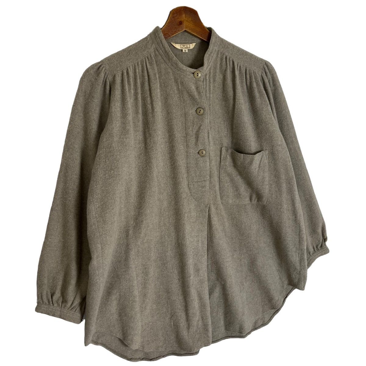 Y's 70s Y’s Mandarin Collar Shirt Size XS / US 0-2 / IT 36-38 - 4 Thumbnail