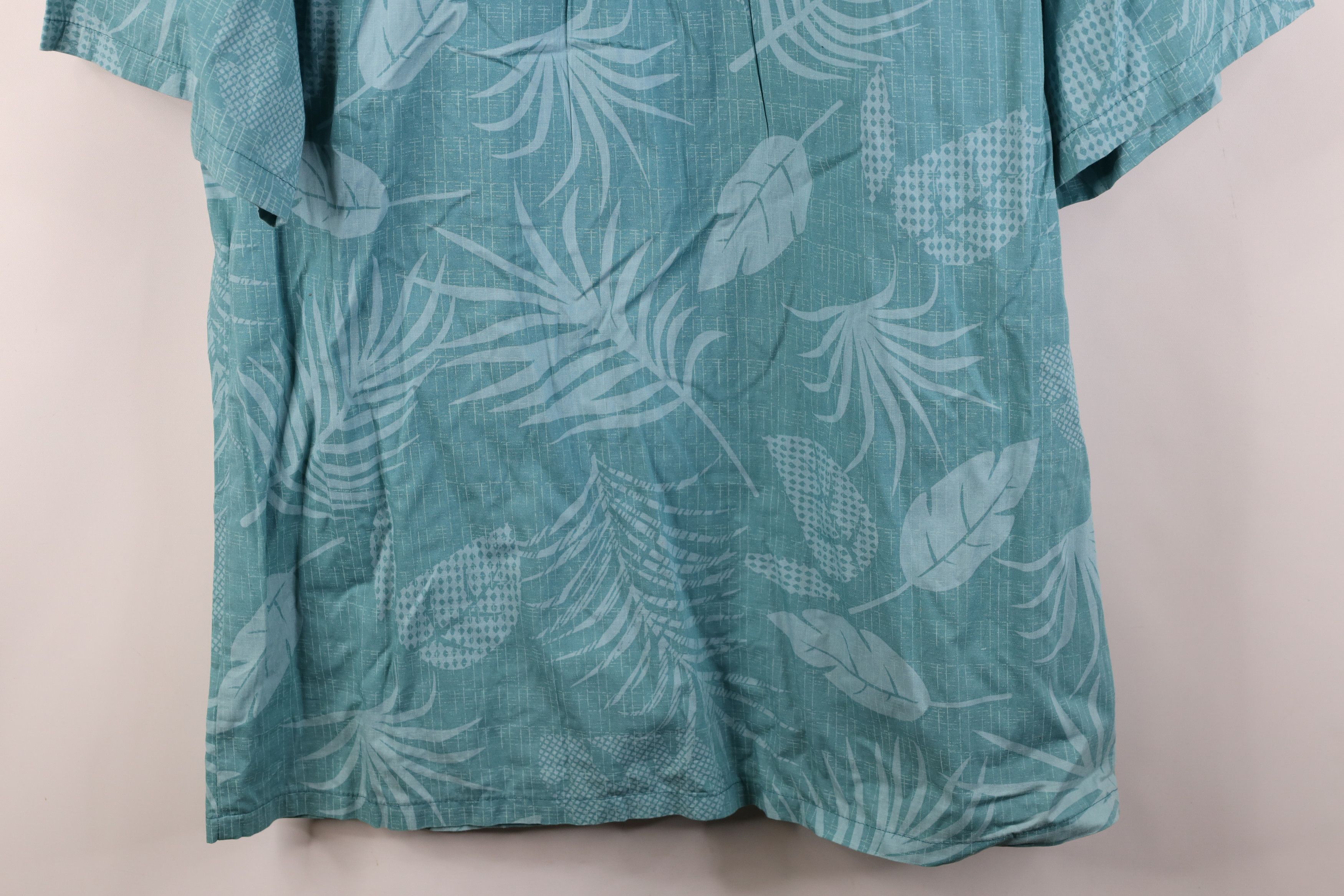 Vintage Vintage 90s Streetwear Leaf Beach Luau Hawaiian Button Shirt Size US XL / EU 56 / 4 - 13 Thumbnail