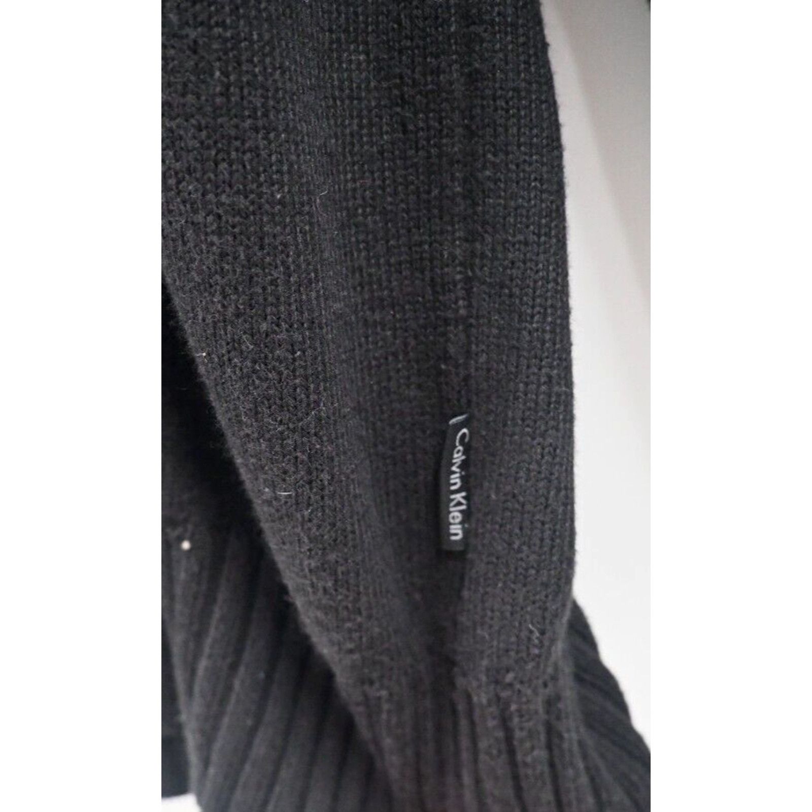 Calvin Klein Vintage Calvin Klein Black Pattern Sweater Button Collar L Size US L / EU 52-54 / 3 - 5 Thumbnail
