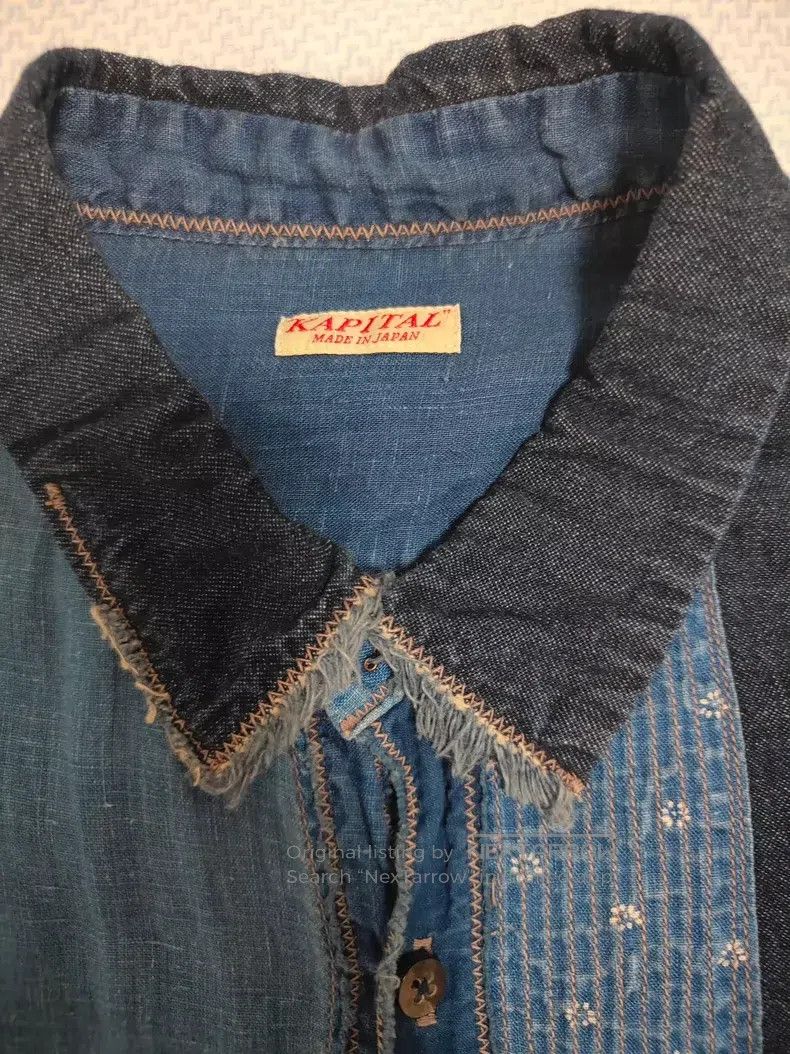 Kapital Kapital Blue-dyed patchwork denim shirt Size M / US 6-8 / IT 42-44 - 5 Thumbnail
