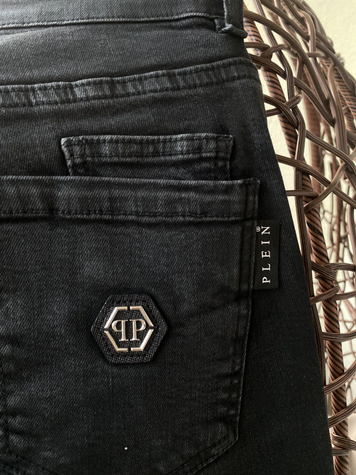 Philipp Plein Luxury philipp plein black denim trousers 2019 Size US 31 - 9 Thumbnail