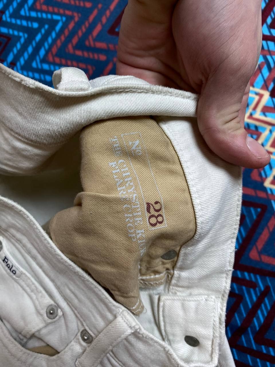 Polo Ralph Lauren jeans pants white logo Polo Ralph Lauren Y2K vintage Size 30" / US 8 / IT 44 - 4 Thumbnail