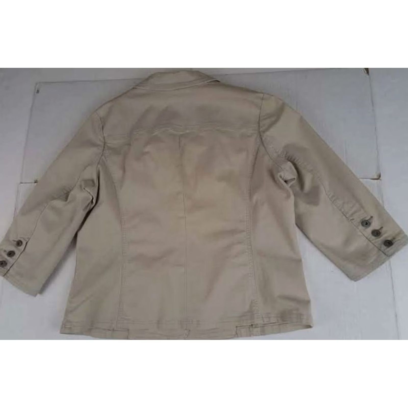 Old Navy VINTAGE Old Navy Beige Blazer Jacket Women Adult XXL Size XXL / US 16-18 / IT 52-54 - 8 Thumbnail