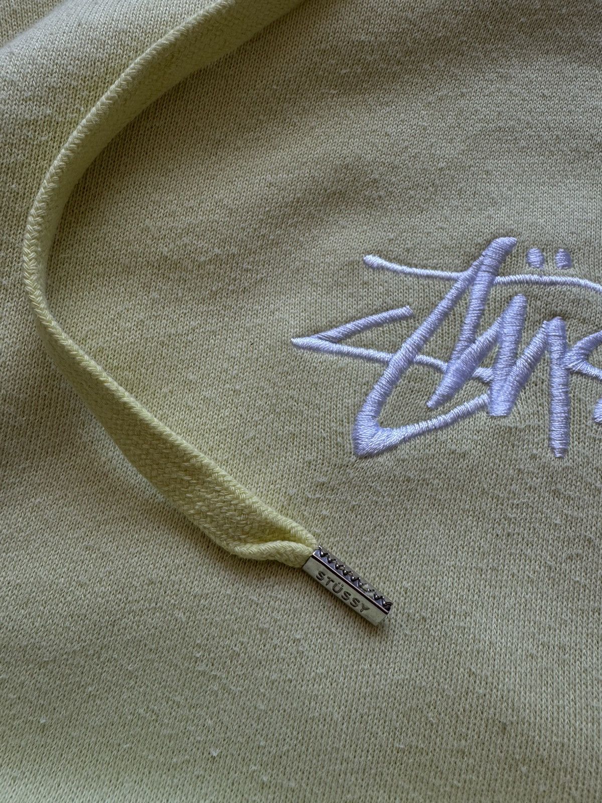 Stussy × Vintage Vintage Stussy Hoodie Yellow Size M / US 6-8 / IT 42-44 - 9 Thumbnail
