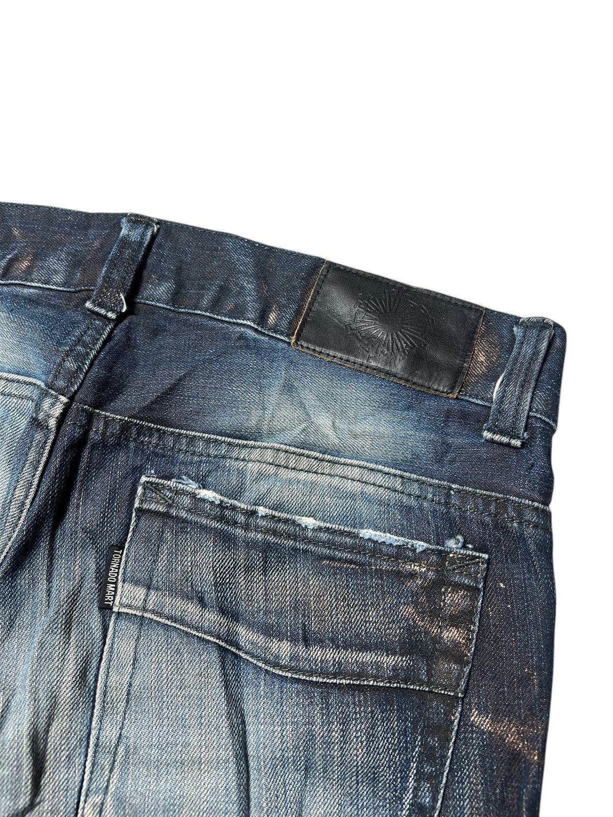 Tornado Mart Tornado Mart Whisker Clawmark Flared Pants Size US 30 / EU 46 - 11 Thumbnail