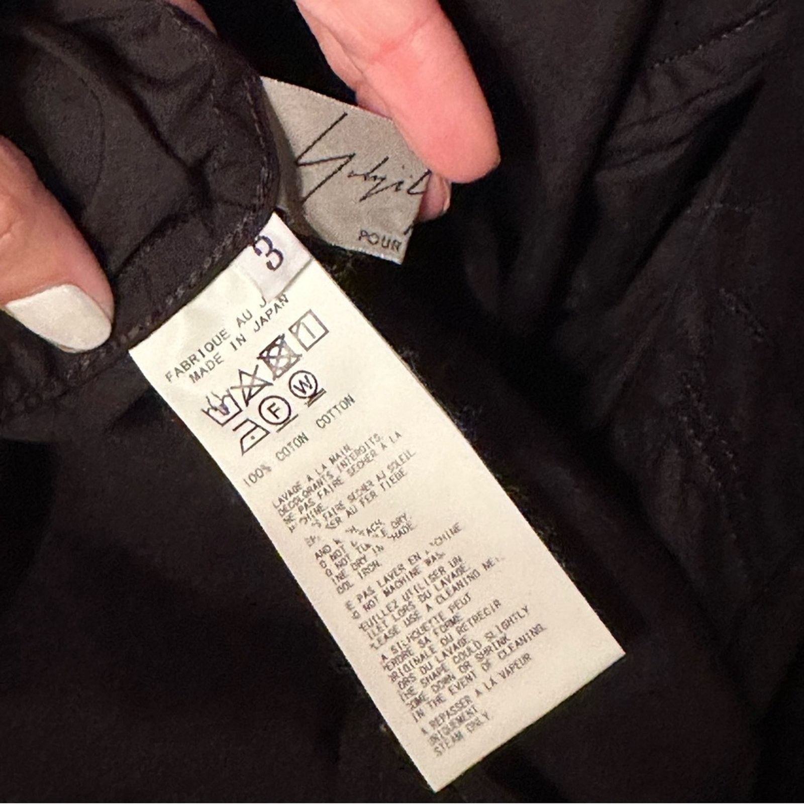 Yohji Yamamoto POUR HOME SS20 B ring W-ZIP long shirt black size 3 M Cotton Size US M / EU 48-50 / 2 - 4 Thumbnail