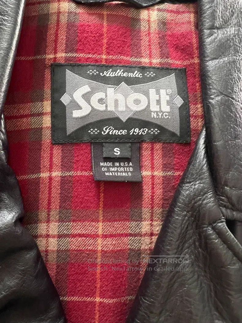 Schott Schott Leather coat Size US S / EU 44-46 / 1 - 4 Thumbnail