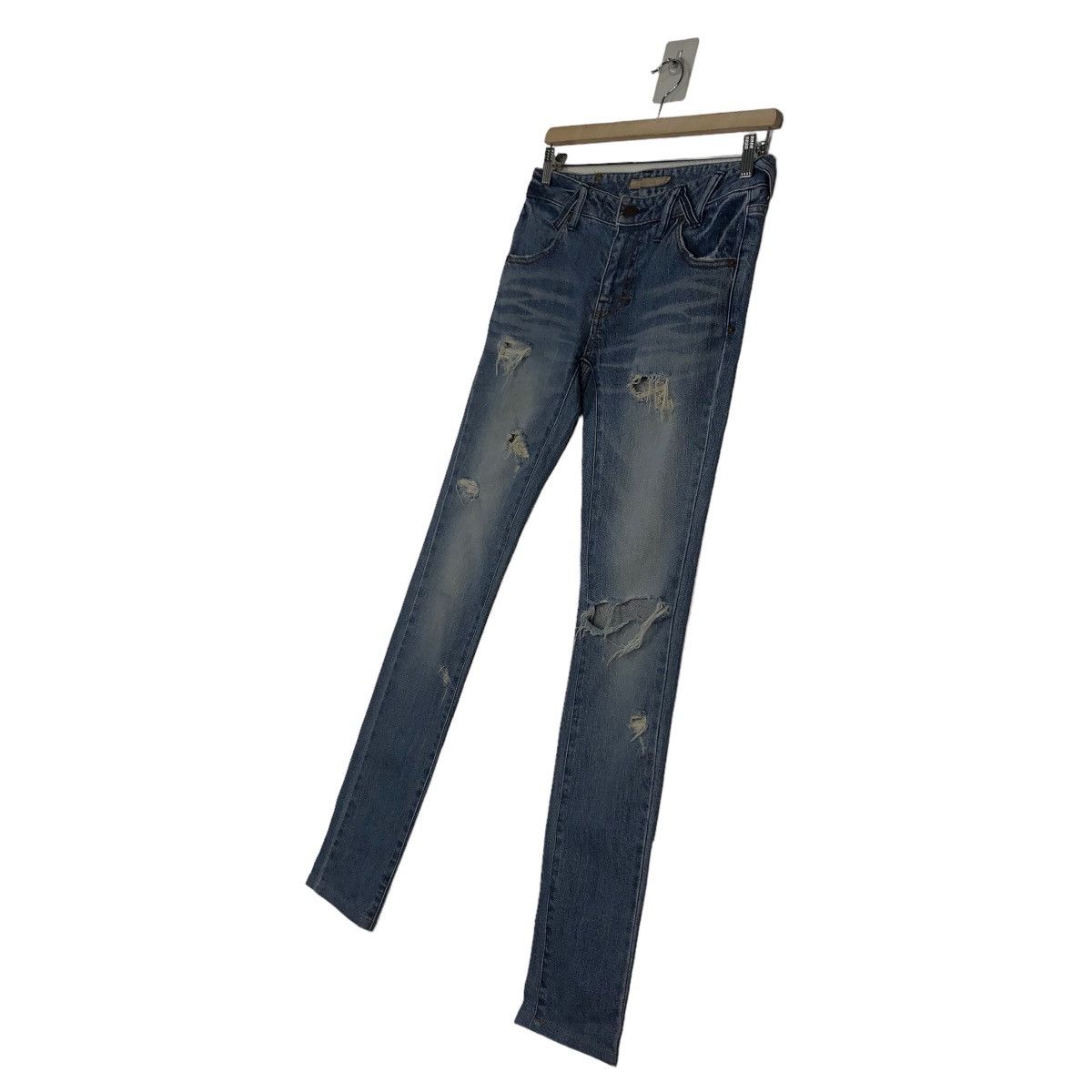 Hysteric Glamour 🔥SKINY CUT FLARE DENIM JEANS TORNADO MART JAPAN MADE Size US 28 / EU 44 - 2 Thumbnail
