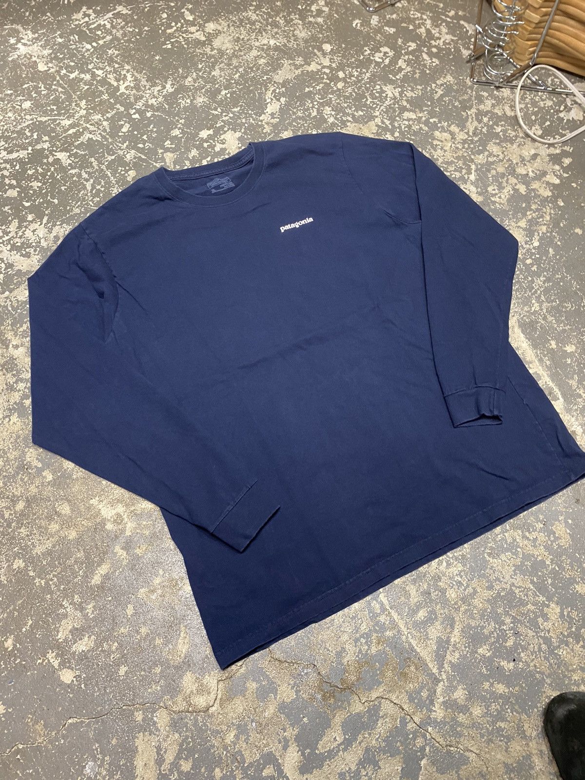 Patagonia × Vintage Patagonia Organic Cotton Long Sleeve Tshirt Size US XL / EU 56 / 4 - 9 Thumbnail