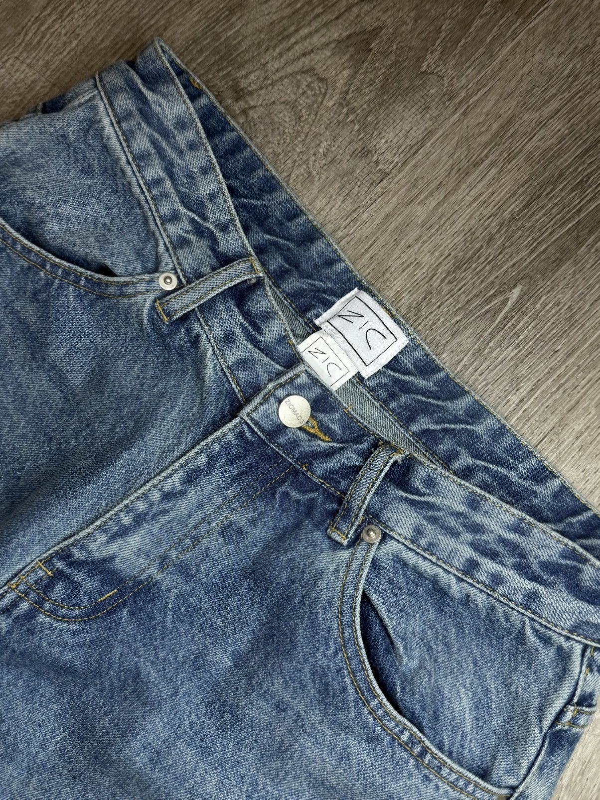 Zicmade Zicmade Sky Blue Denim Size US 29 - 3 Thumbnail