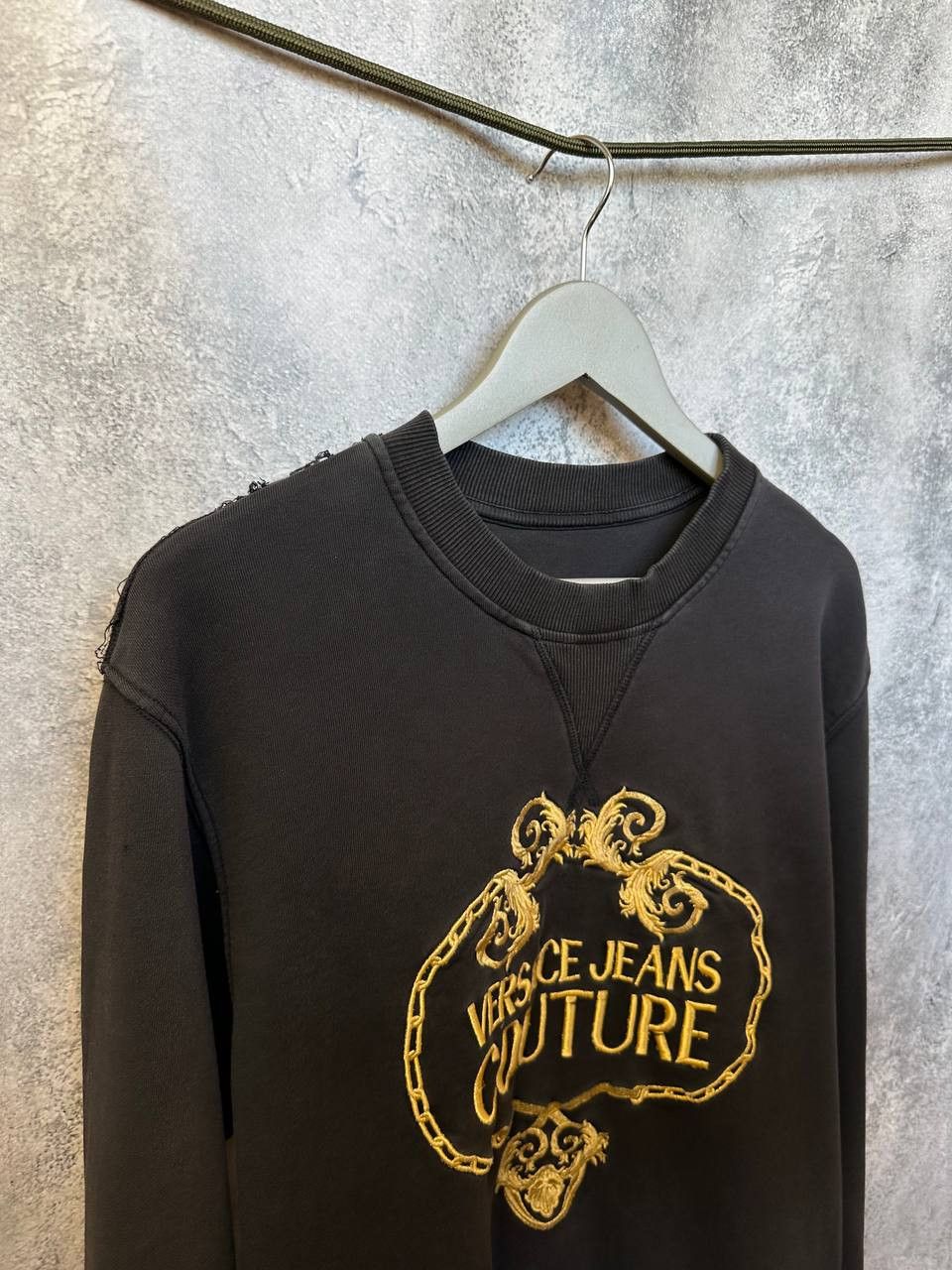 Versace Jeans Couture Versace Jeans Couture Felpa Distressed Sweatshirt Embossed Size US M / EU 48-50 / 2 - 4 Thumbnail