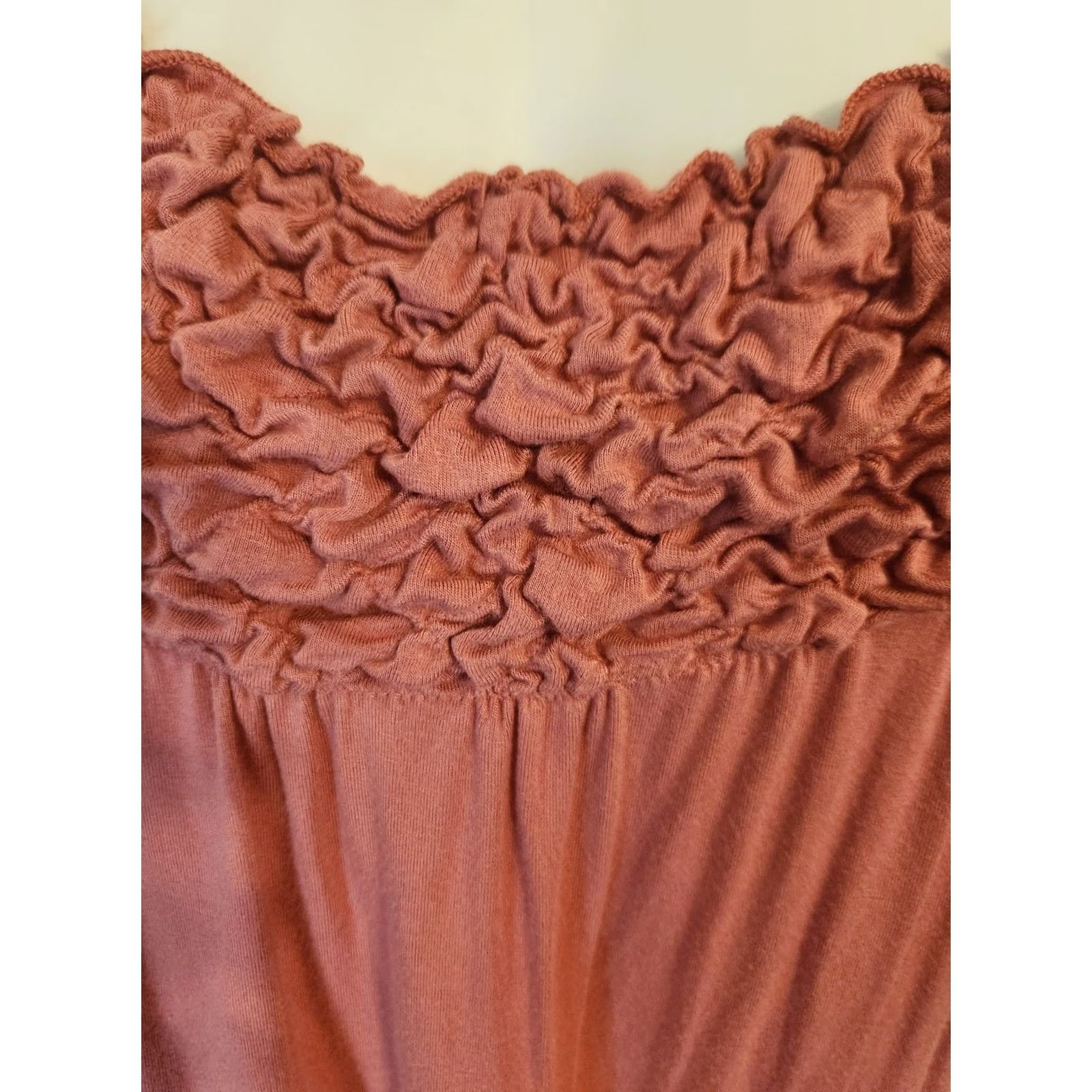 Vintage Susan Graver Blouse Shirt 2X Pink Textured Trim Mauve Long Sleeve Round Neck Casual Business Travel Women Plus Fit: Regular, Stretch, Easy Care Size XXL / US 16-18 / IT 52-54 - 2 Thumbnail