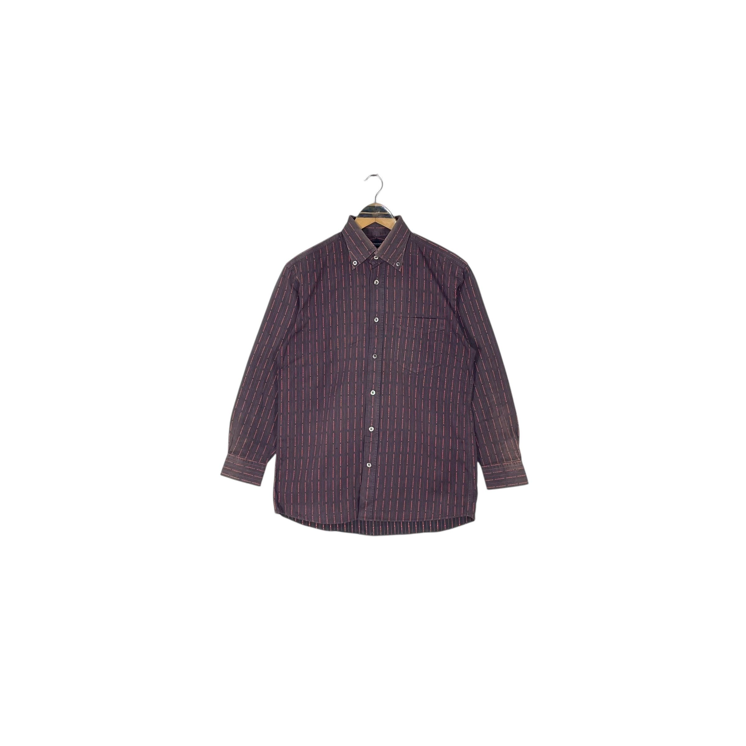 Burberry Vintage Burberry London Monogram Button Up Canvas Shirt Size US M / EU 48-50 / 2 - 2 Thumbnail