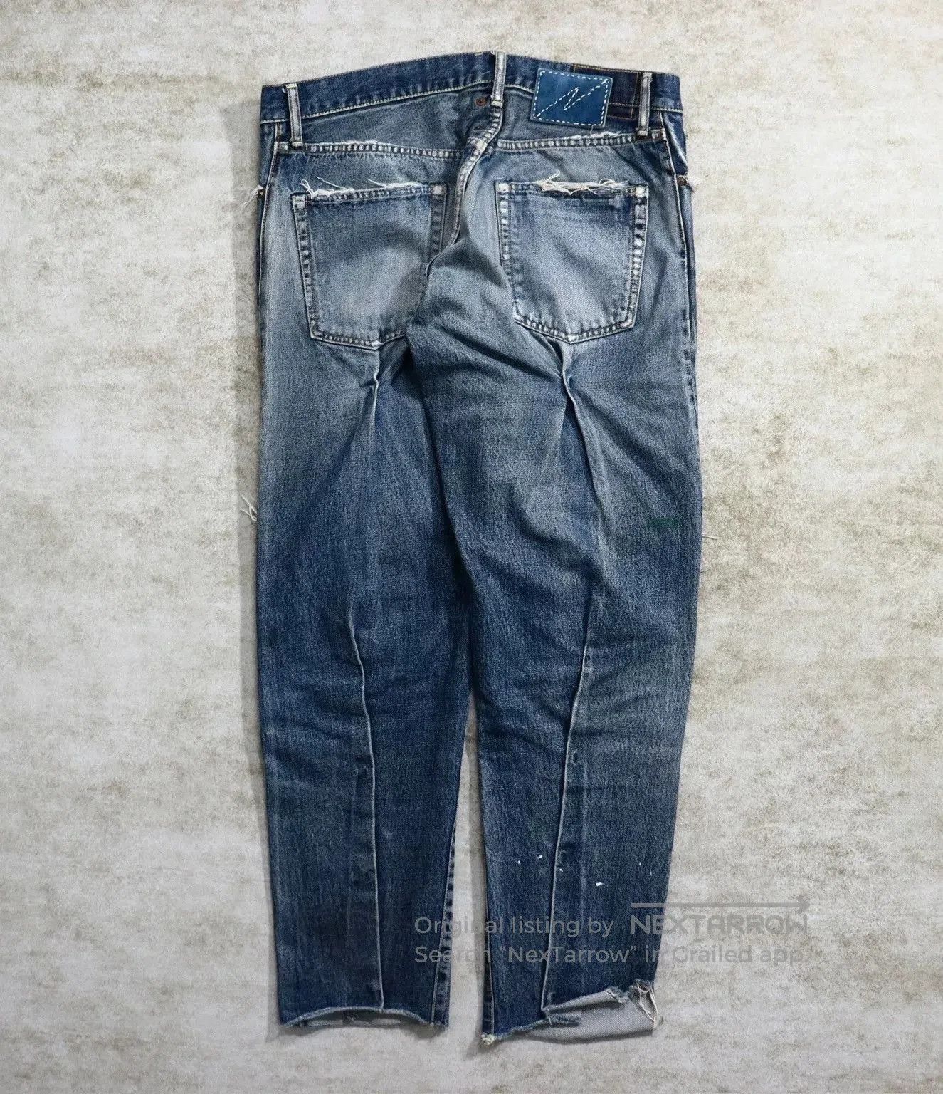 Visvim Visvim Journeyman Tacked Crash Denim Pants. Size US 34 / EU 50 - 2 Thumbnail