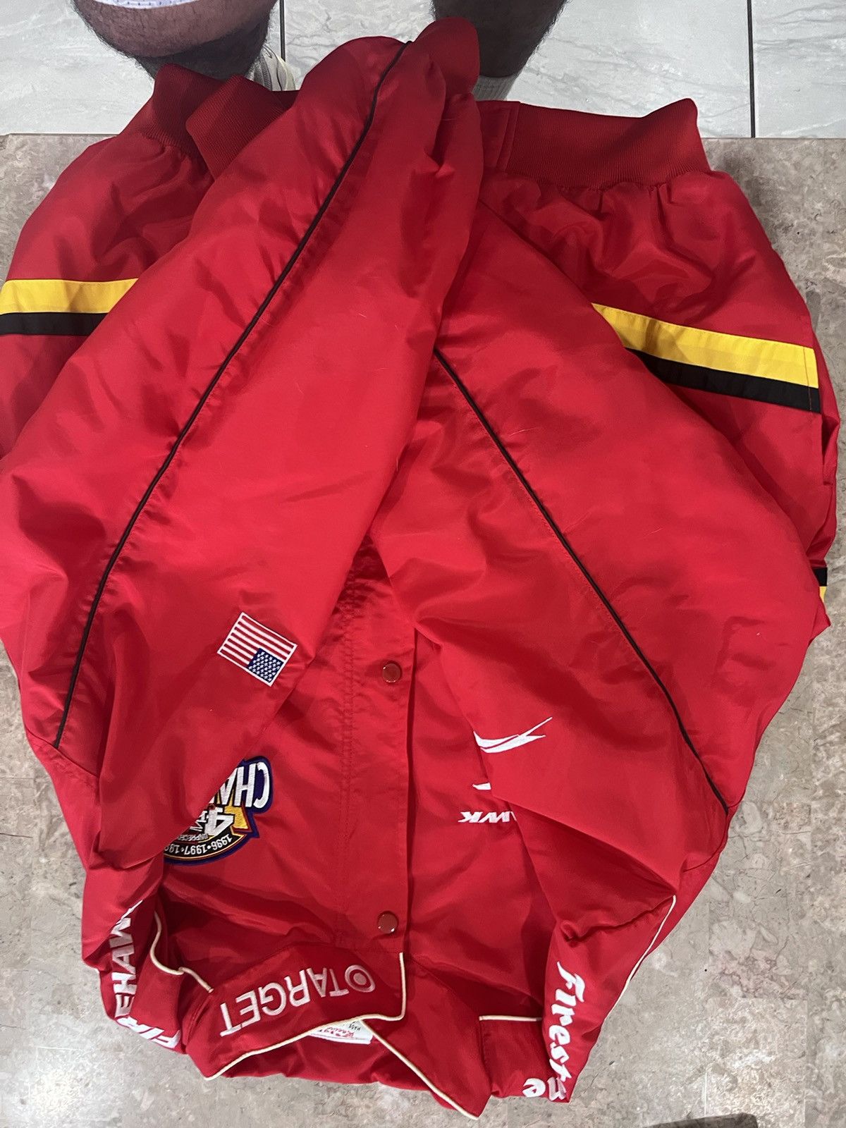 Vintage **RARE** Firestone Racing jacket from 90’s Size US XL / EU 56 / 4 - 12 Thumbnail
