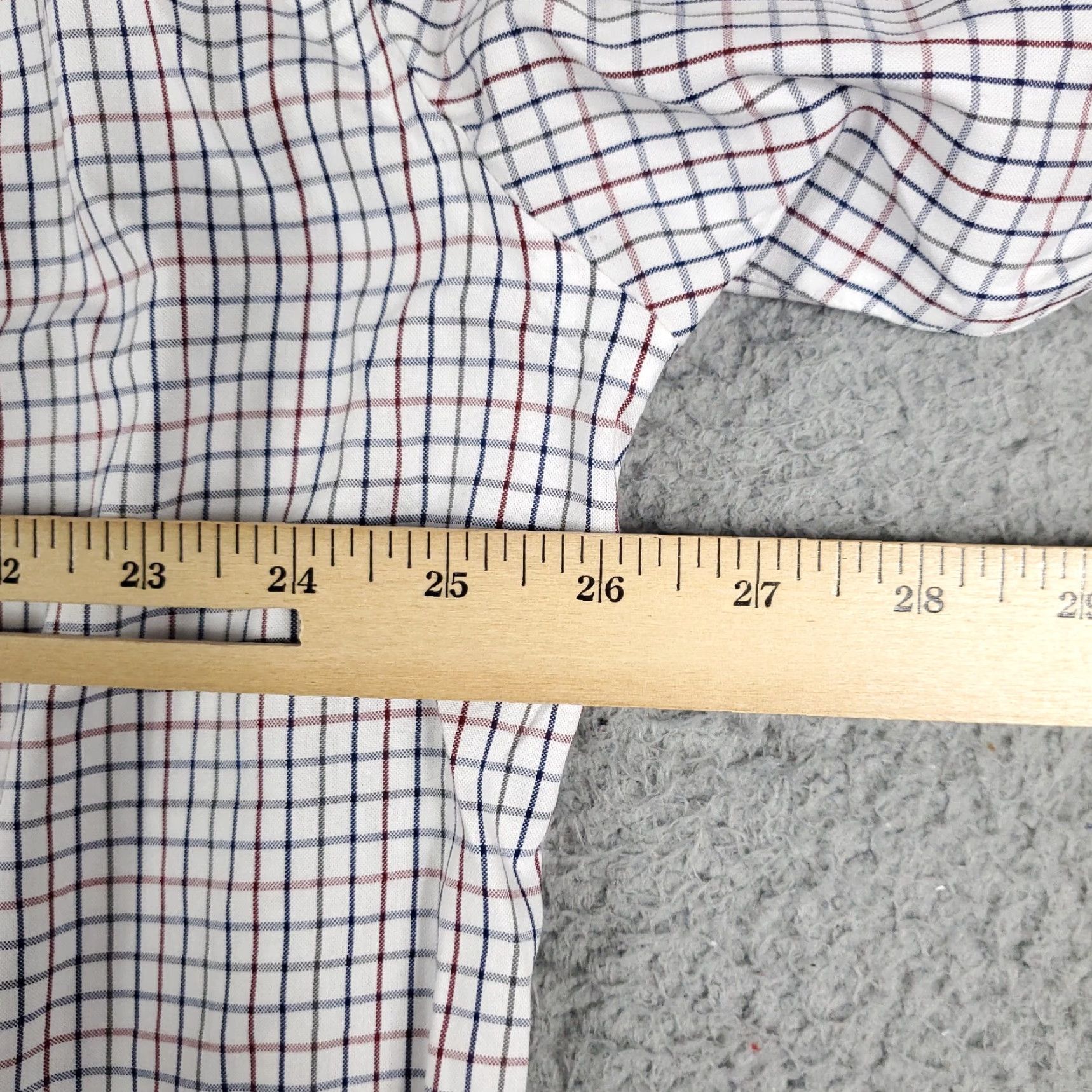 Tommy Hilfiger Tommy Hilfiger Shirt Mens XL White Blue Check Casual Button Up Long Sleeve Shirt Size US XL / EU 56 / 4 - 7 Thumbnail