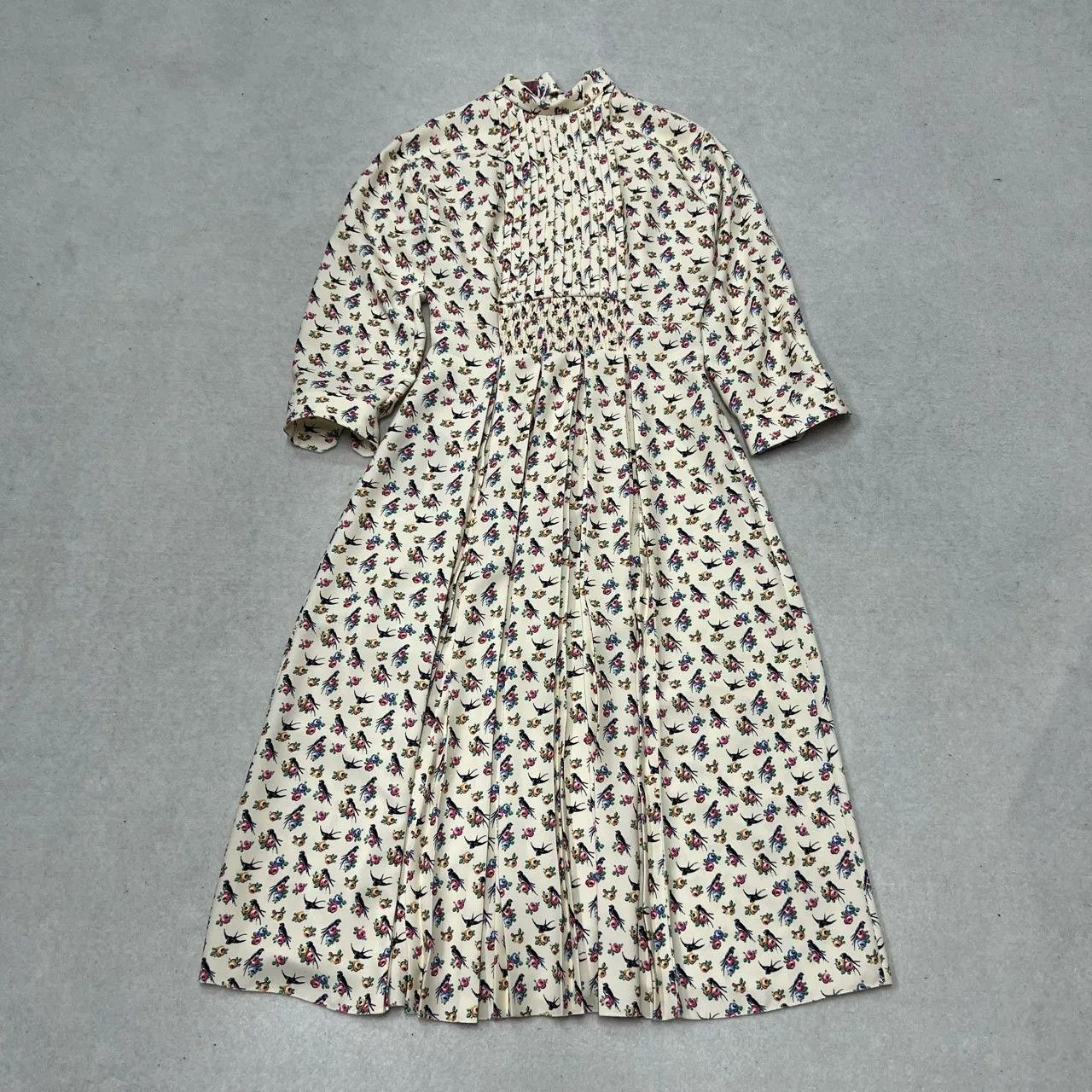 Prada Prada Runway Floral Long-Sleeve Dress Size S / US 4 / IT 40 - 1 Thumbnail