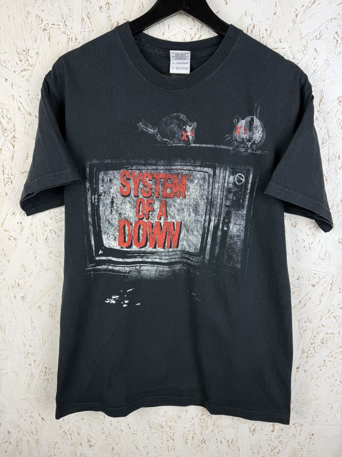 Band Tees 00s Vintage System Of A Down Rat Television Band T-Shirt Size US M / EU 48-50 / 2 - 1 Thumbnail