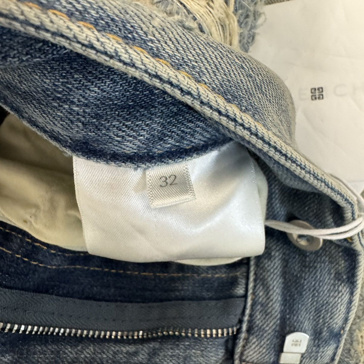 Givenchy Givenchy Moleskin-Trimmed Distressed Denim Cargo Shorts Size US 32 / EU 48 - 6 Thumbnail