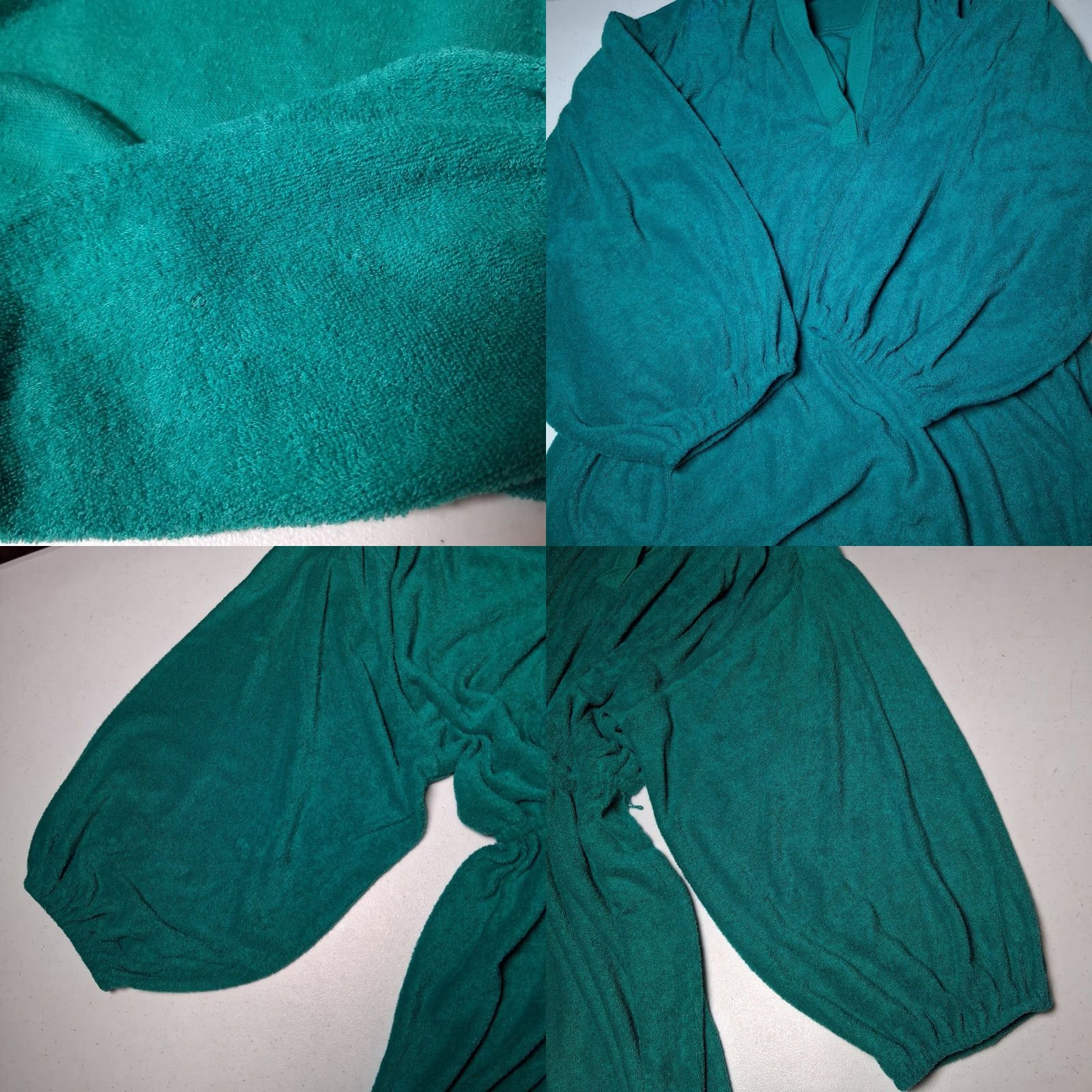 Vintage VINTAGE Montgomery Ward Dress Shirt Dress Jade Green 1970s Terry Cloth 18 Women’s Womens Size XXL / US 16-18 / IT 52-54 - 10 Thumbnail