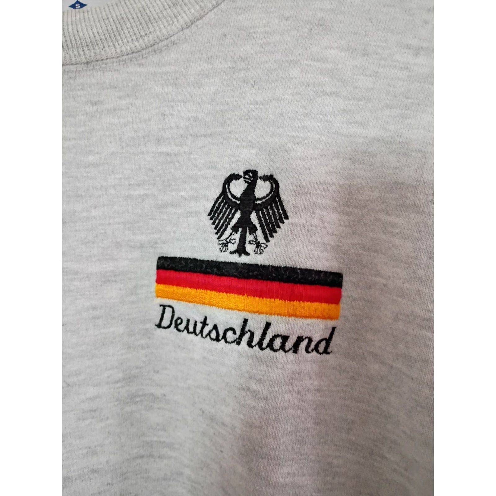 Jerzees VINTAGE Jerzees Sweatshirt Deutschland Embroidered USA Made Grey S Men Pullover Crewneck Sweatshirt Size US S / EU 44-46 / 1 - 2 Thumbnail