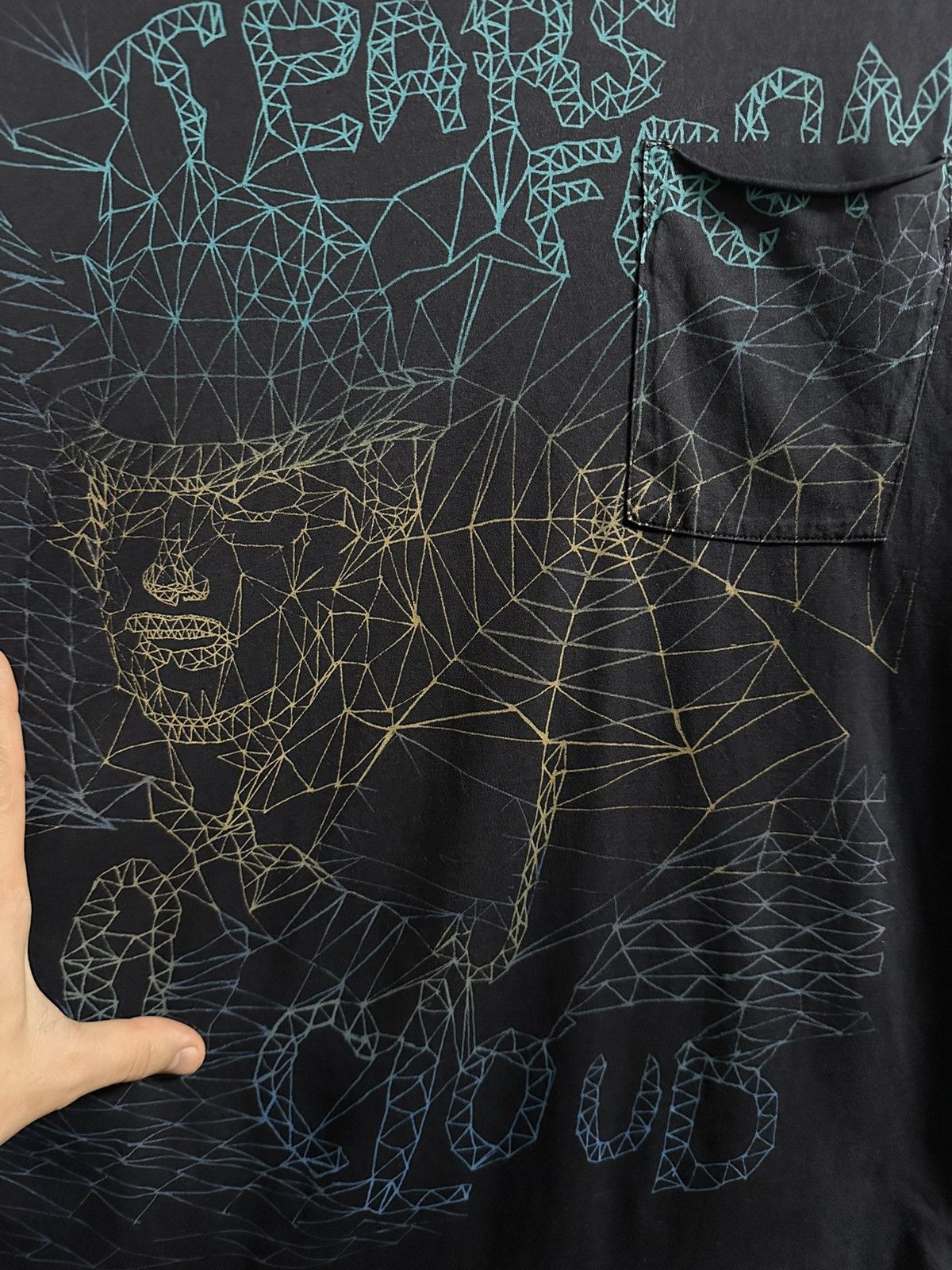 Diesel × Vintage Rare Vintage T-Shirt Diesel Web Tears Farm A Cloud. Size US L / EU 52-54 / 3 - 2 Thumbnail