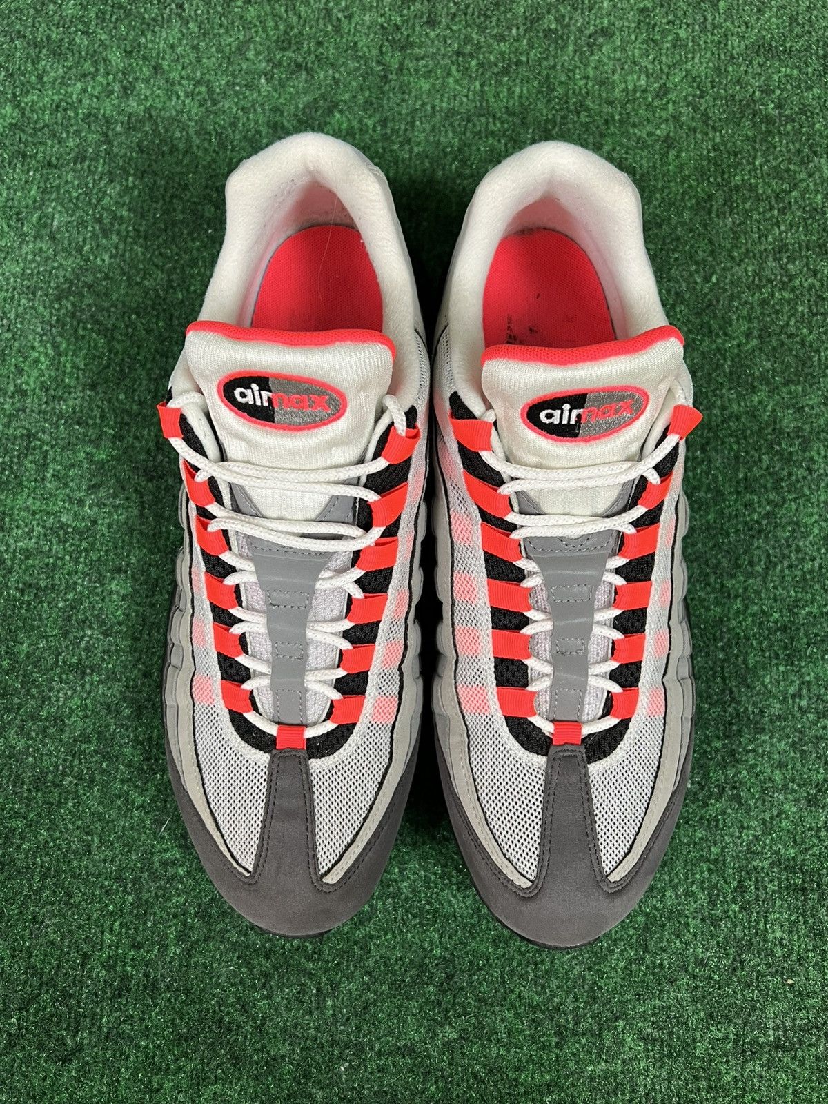Nike Nike Air Max 95 OG Solar Red White Grey Black Mens Size 12 Size US 12 / EU 45 - 4 Thumbnail