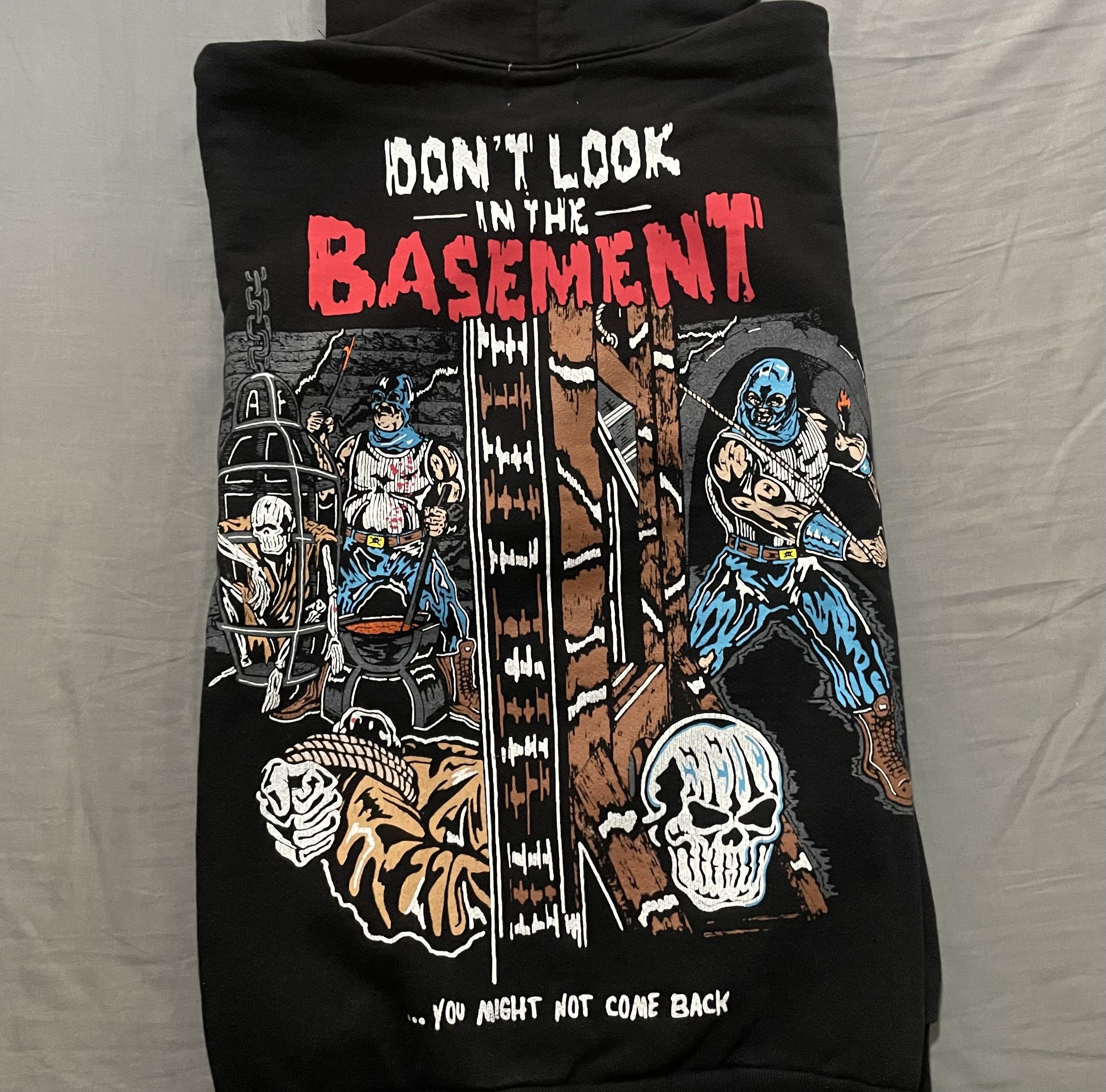 Warren Lotas Warren Lotas Large Hooded Sweatshirt "Basement" Black Size US L / EU 52-54 / 3 - 2 Thumbnail