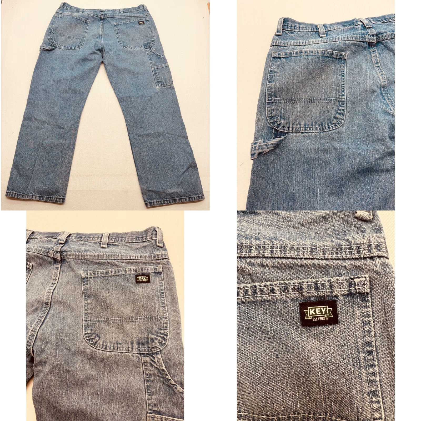Carhartt Carhartt Jeans 36x30 5-Pocket 100% Cotton Blue Relaxed Fit Straight Denim Men’s Jeans Size US 36 / EU 52 - 8 Thumbnail