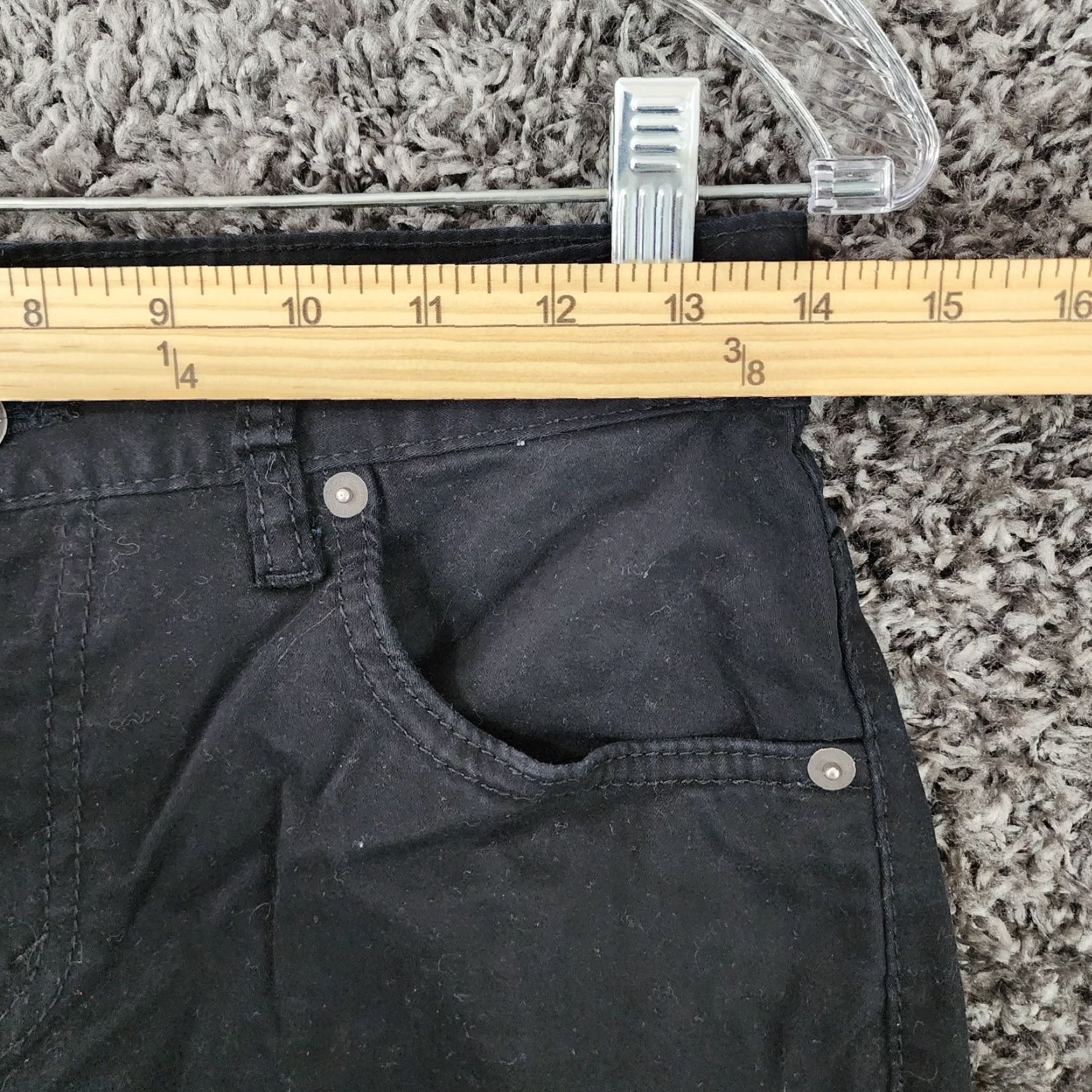 Levi's Levi 511 Womens Slim Straight Black Pants Size 16 Size 38" / US 16 / IT 52 - 4 Thumbnail