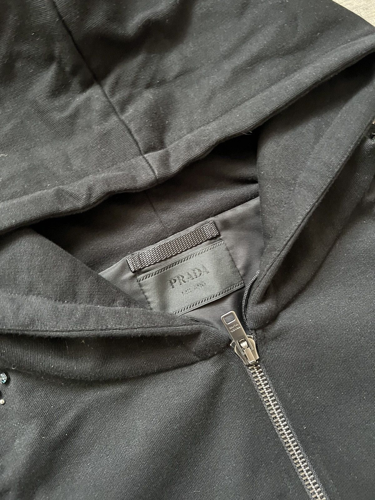 Prada Prada Crystal Hoodie Size US XL / EU 56 / 4 - 2 Thumbnail
