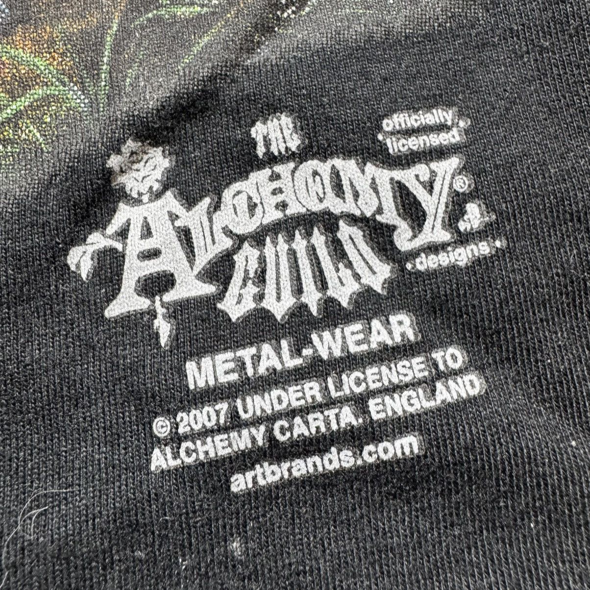 Alchemy Equipment vintage 2007 alchemy t shirt with big skeleton metal wear Size US XL / EU 56 / 4 - 4 Thumbnail