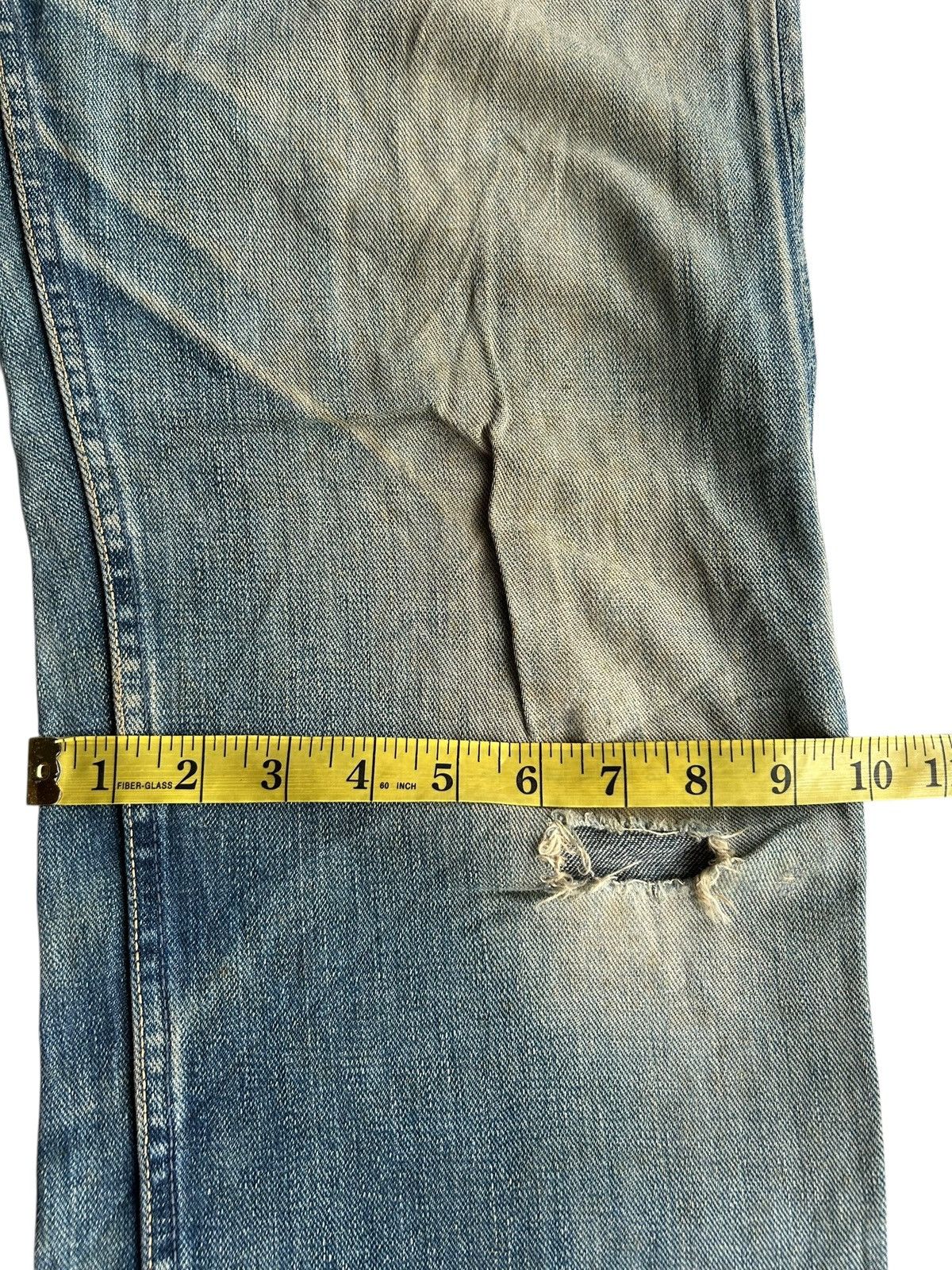Kapital × Vintage × Wrangler VINTAGE WRANGLER BLUE BELL SELVEDGE DISTRESSED RUSTY DENIM Size US 30 / EU 46 - 21 Thumbnail