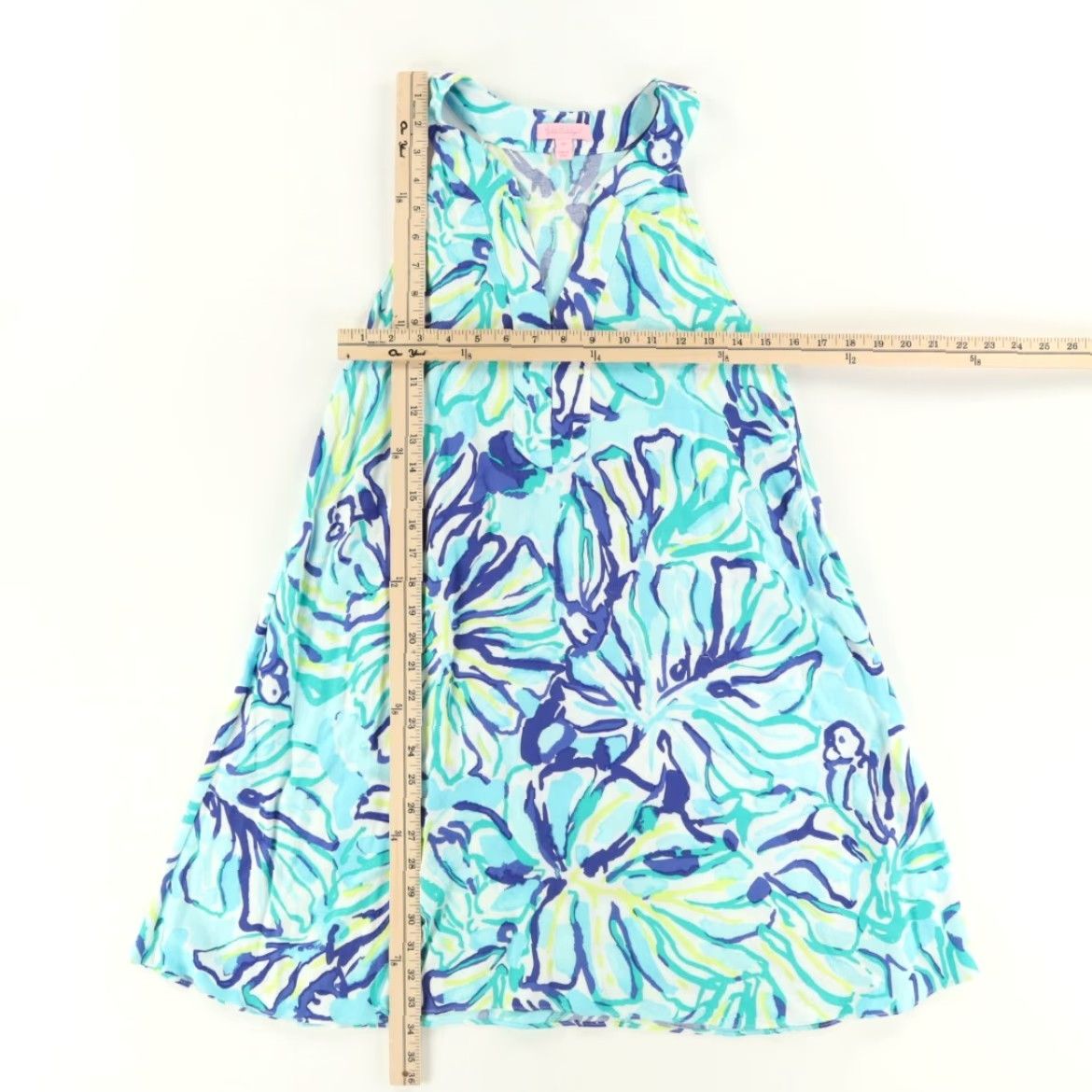 Lilly Pulitzer VINTAGE Lilly Pulitzer Achelle Pool Blue Stay Cool Swing Dress Women's XS Size XS / US 0-2 / IT 36-38 - 3 Thumbnail