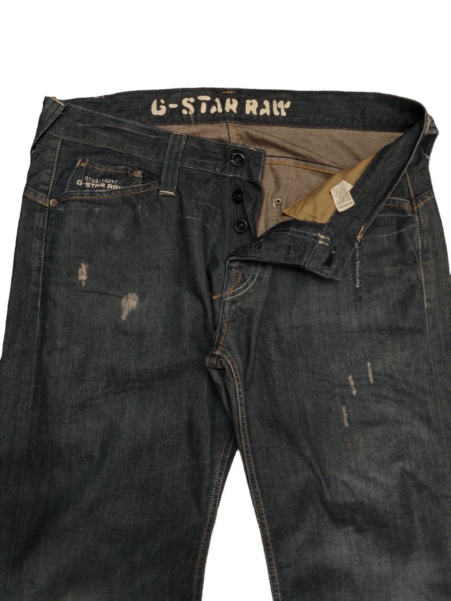 G-Star Loose Jeans G-Star Raw Distress Denim Wide Leg Y2k Size US 33 - 9 Thumbnail