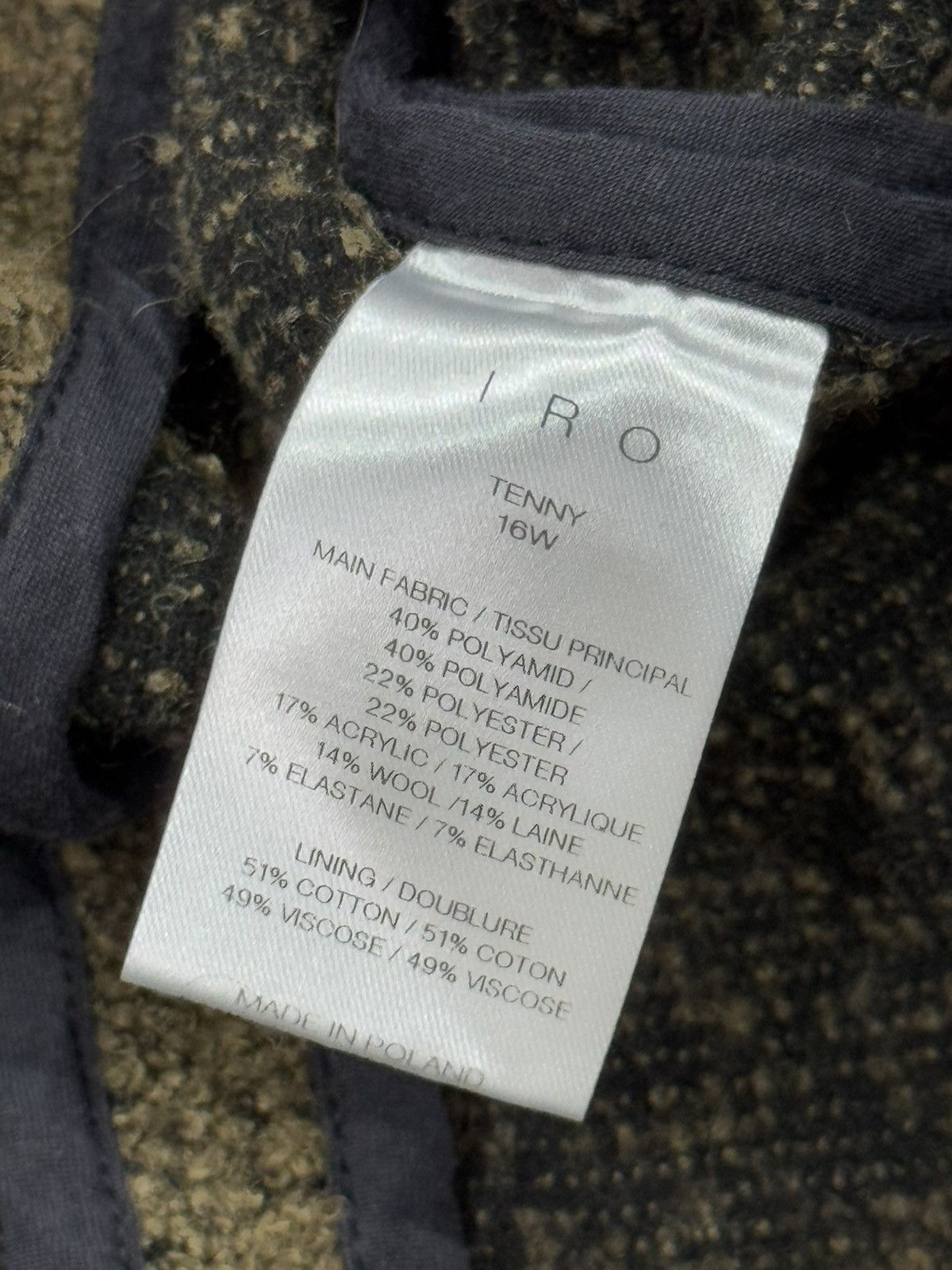 Iro Avant Garde Iro Rick Owens Style Wool Luxury Y2K Zip Jacket Size XS / US 0-2 / IT 36-38 - 9 Thumbnail