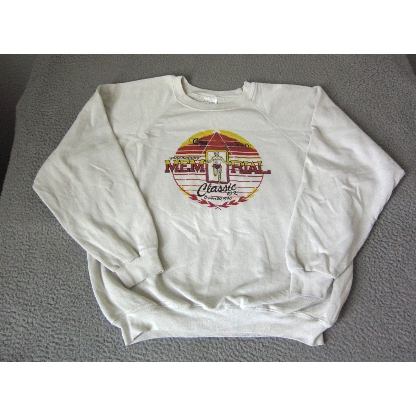Hanes VINTAGE Hanes Sweatshirt Mens XL Gray 90s Fleece Pullover Golf Gym Training Running Race Size US XL / EU 56 / 4 - 2 Thumbnail