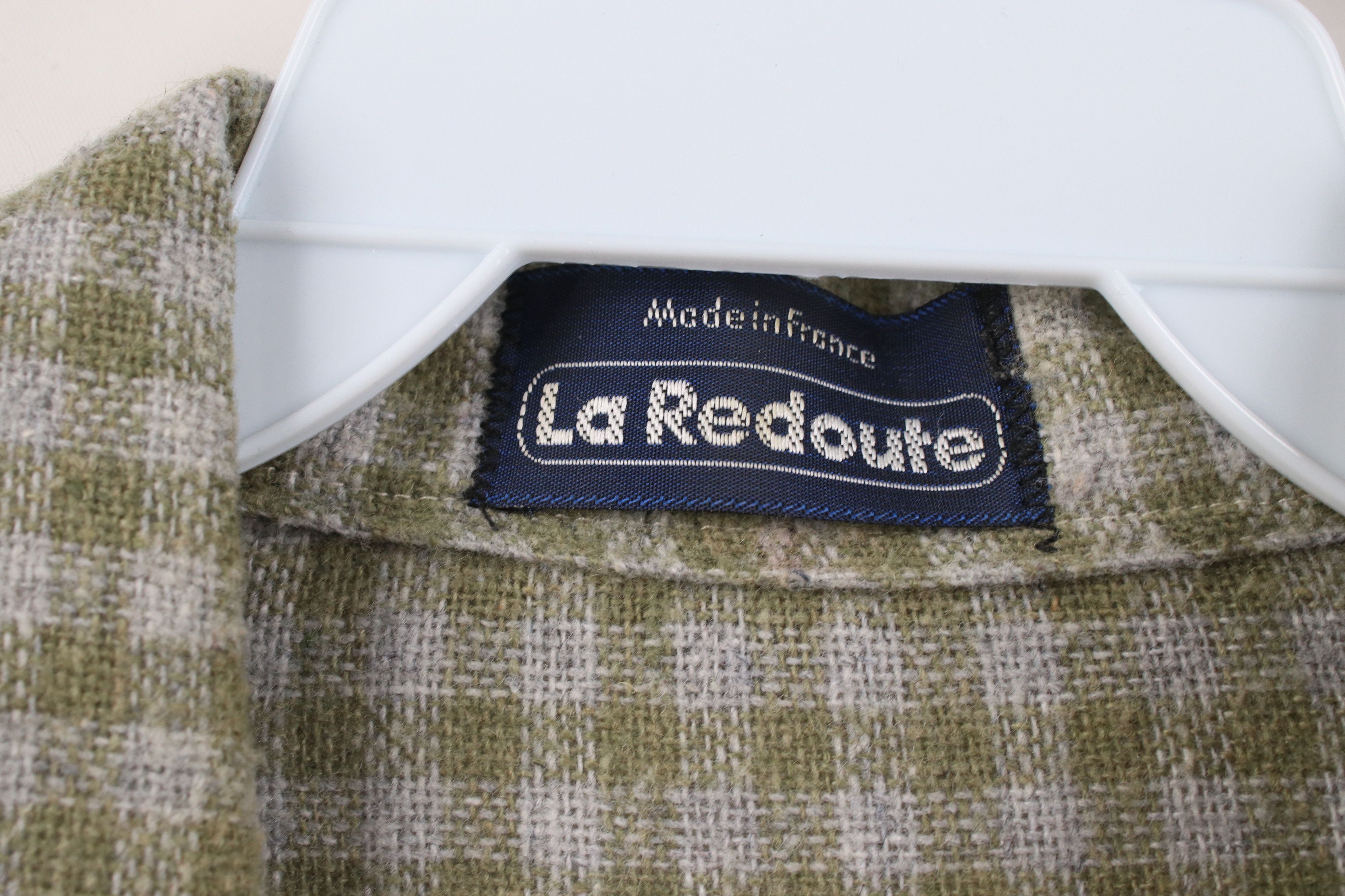Vintage Vintage 70s Streetwear Knit Collared Button Shirt Plaid Size US S / EU 44-46 / 1 - 7 Thumbnail