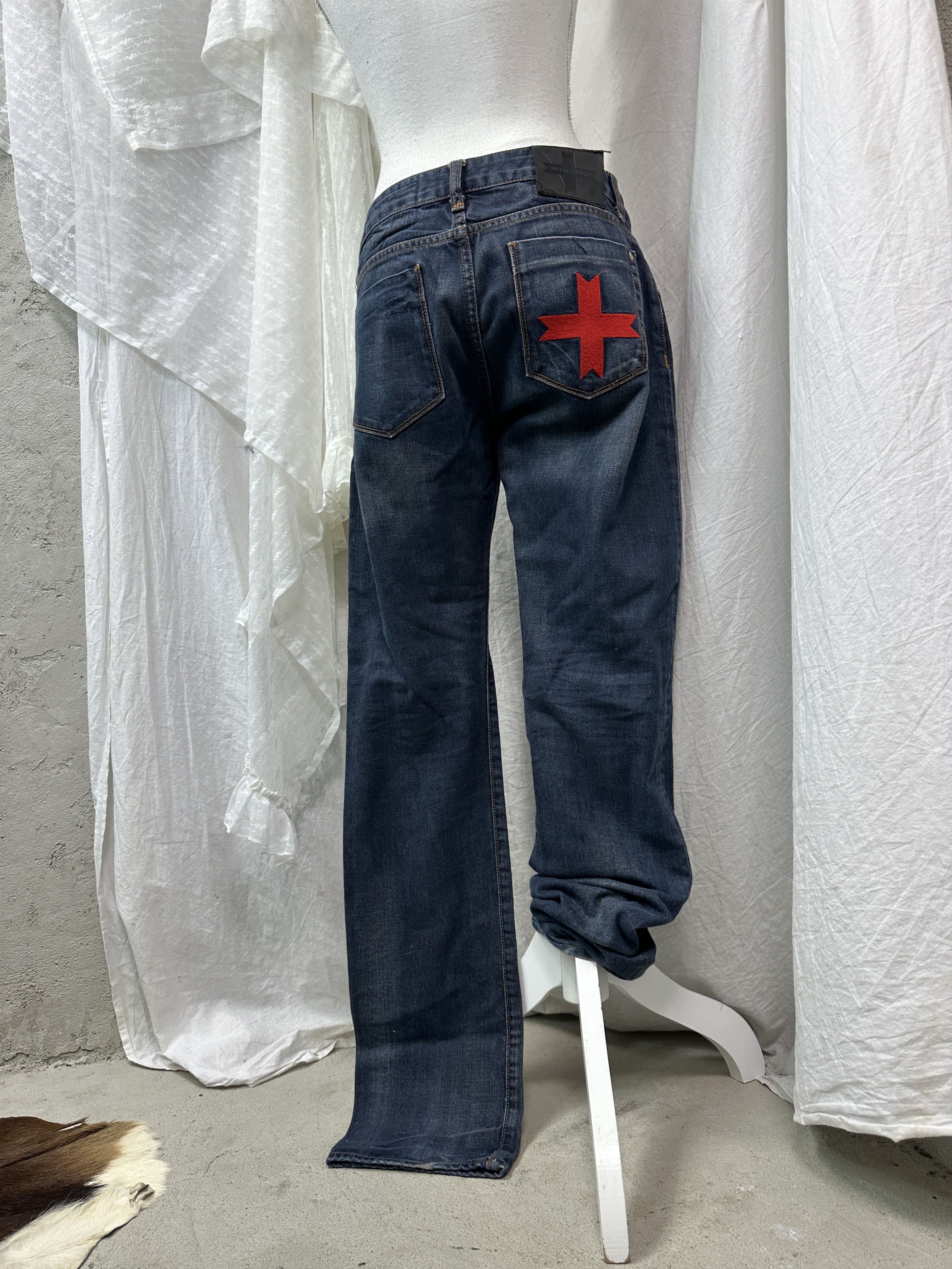Vintage Vintage Denim Streetwear Cross Patch Zu Element Jeans Y2K Size 29" - 1 Thumbnail