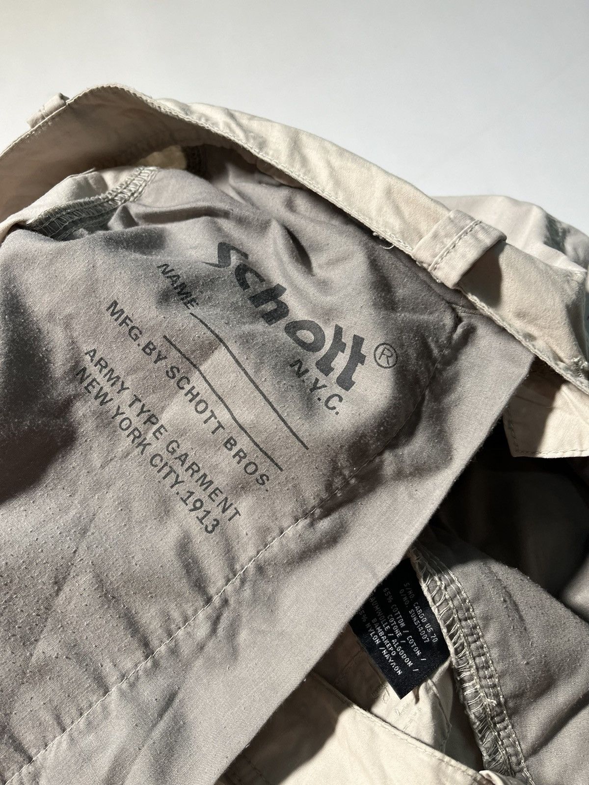 Schott Schott NYC military cargo pant Size US 34 / EU 50 - 11 Thumbnail