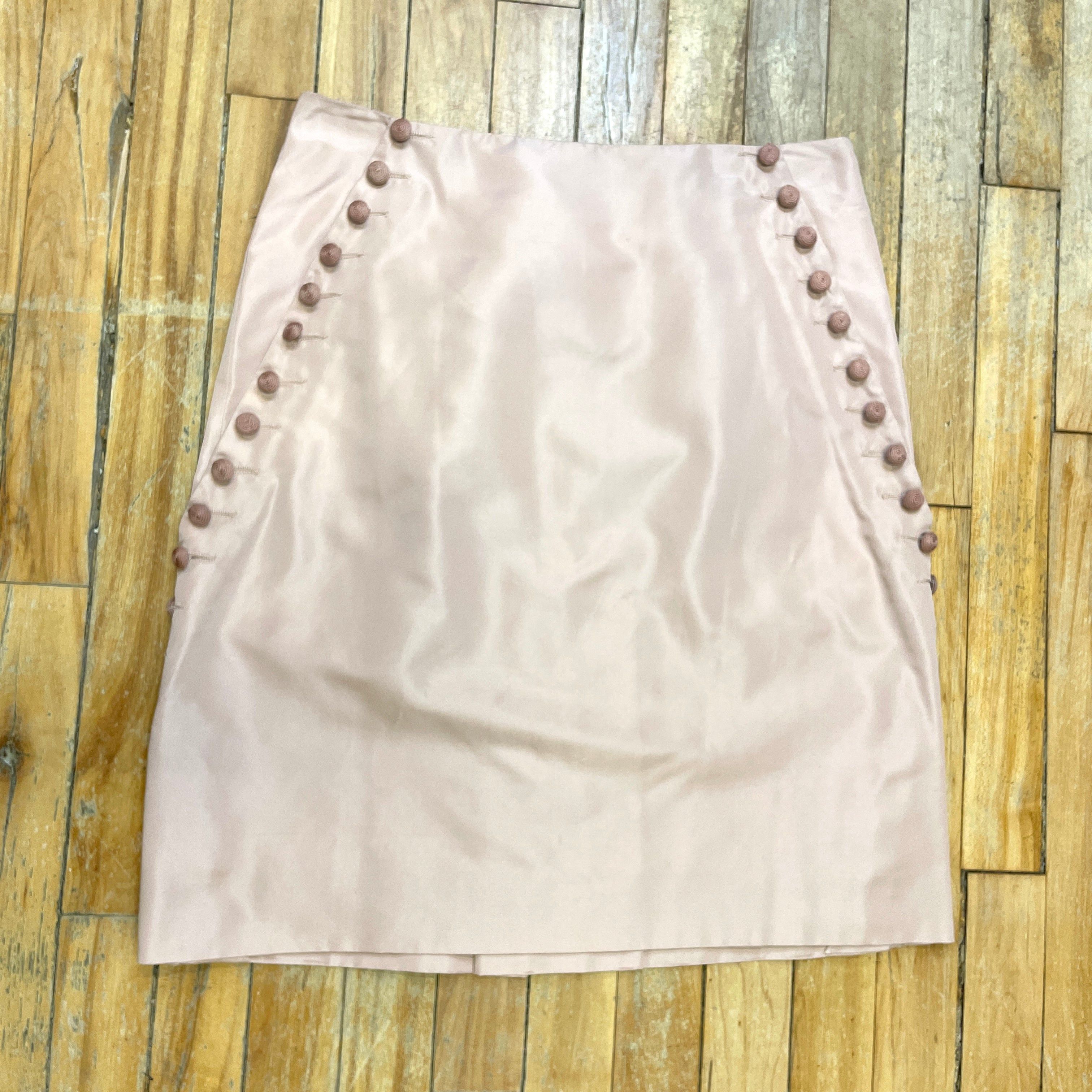Alexander McQueen Alexander McQueen Vintage Designer Blush Pink Silk Skirt Made In Italy Size 29" Size 29" - 4 Thumbnail
