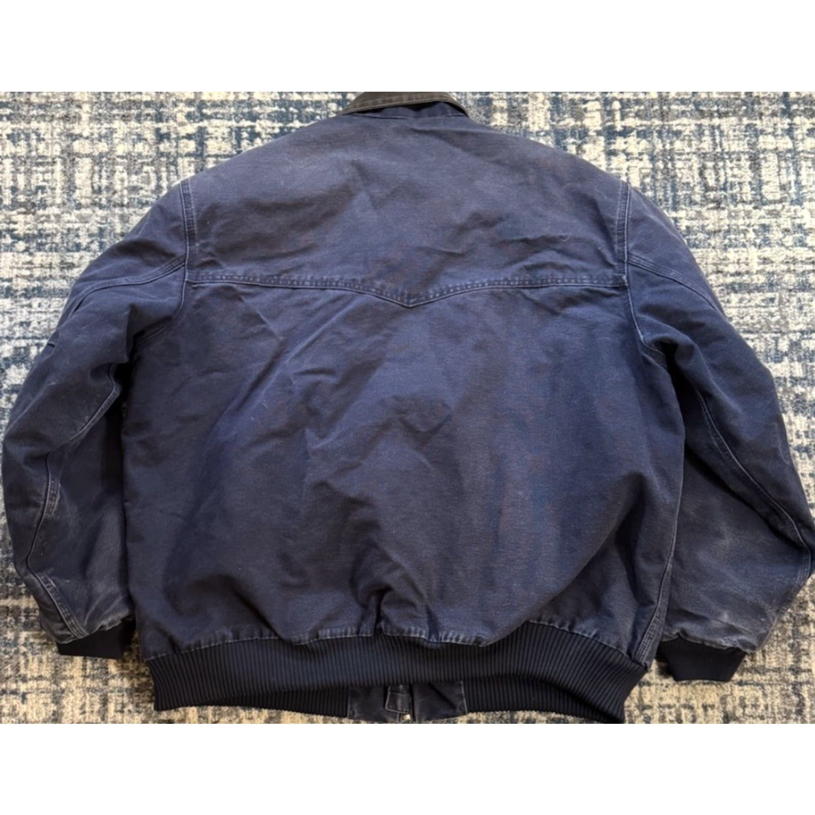 Carhartt VINTAGE Carhartt J14 MDT Santa Fe Jacket Men's Navy Quilted Workwear Coat 3XL Blue Carhartt J14 Mid-Length Quilted Canvas Coat Mens Jacket Size US XXL / EU 58 / 5 - 5 Thumbnail