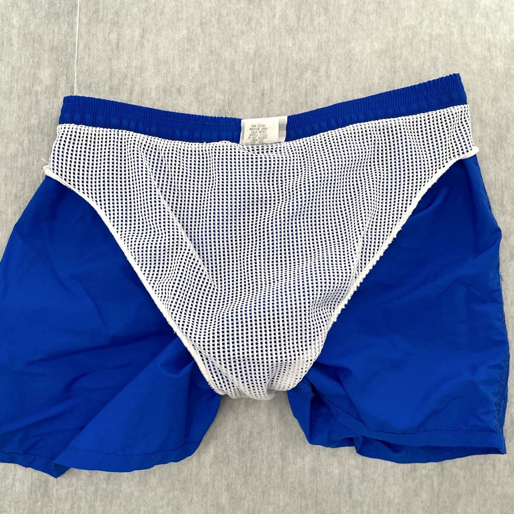 Disney VINTAGE Disney Shorts Mens L Blue Walt Adult Caribbean Beach Resort Swim Trunks Size US 33 - 6 Thumbnail