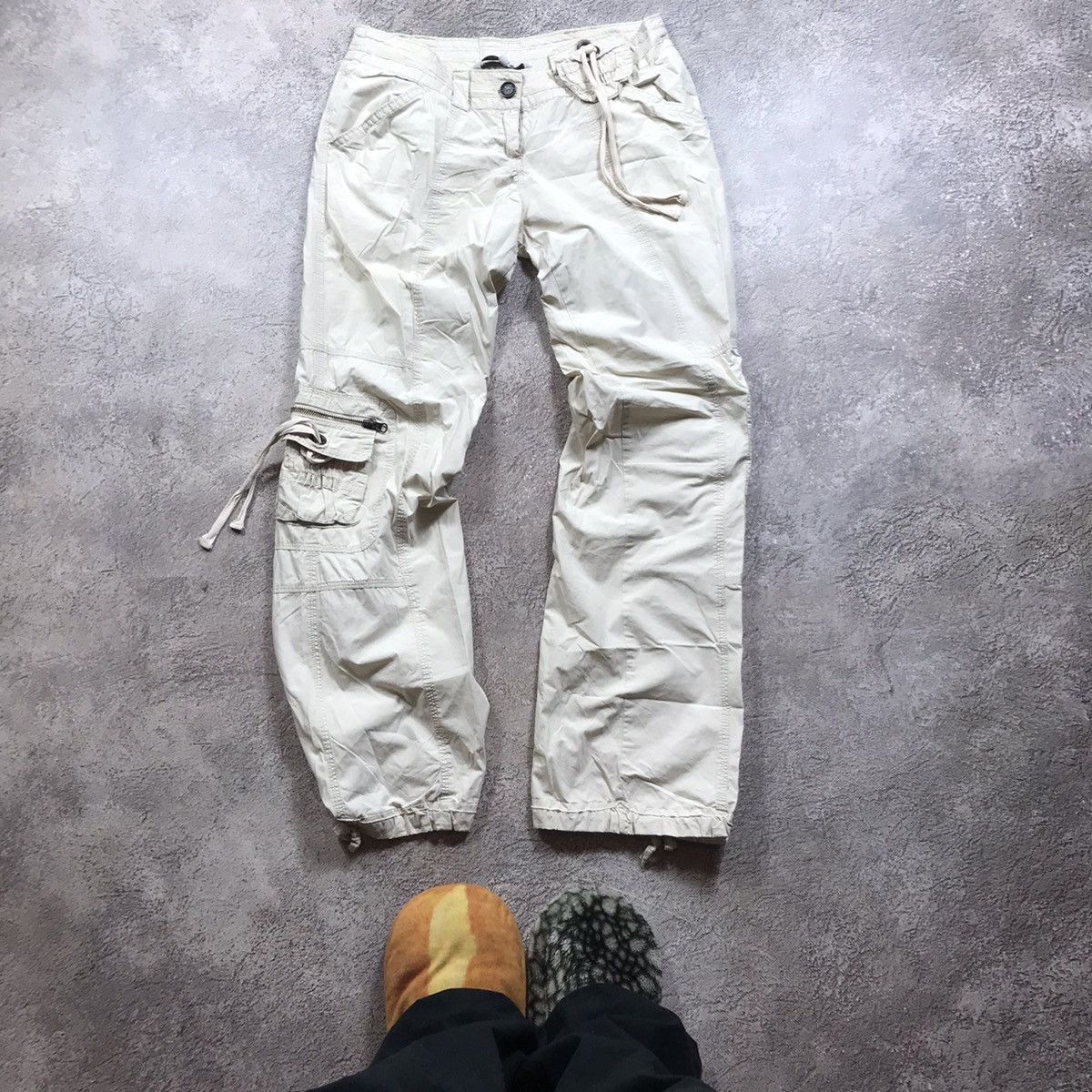 Vintage Vintage 90s Y2K Baggy Cargo Pants Distressed Streetwear 28 Size 28" / US 6 / IT 42 - 2 Thumbnail