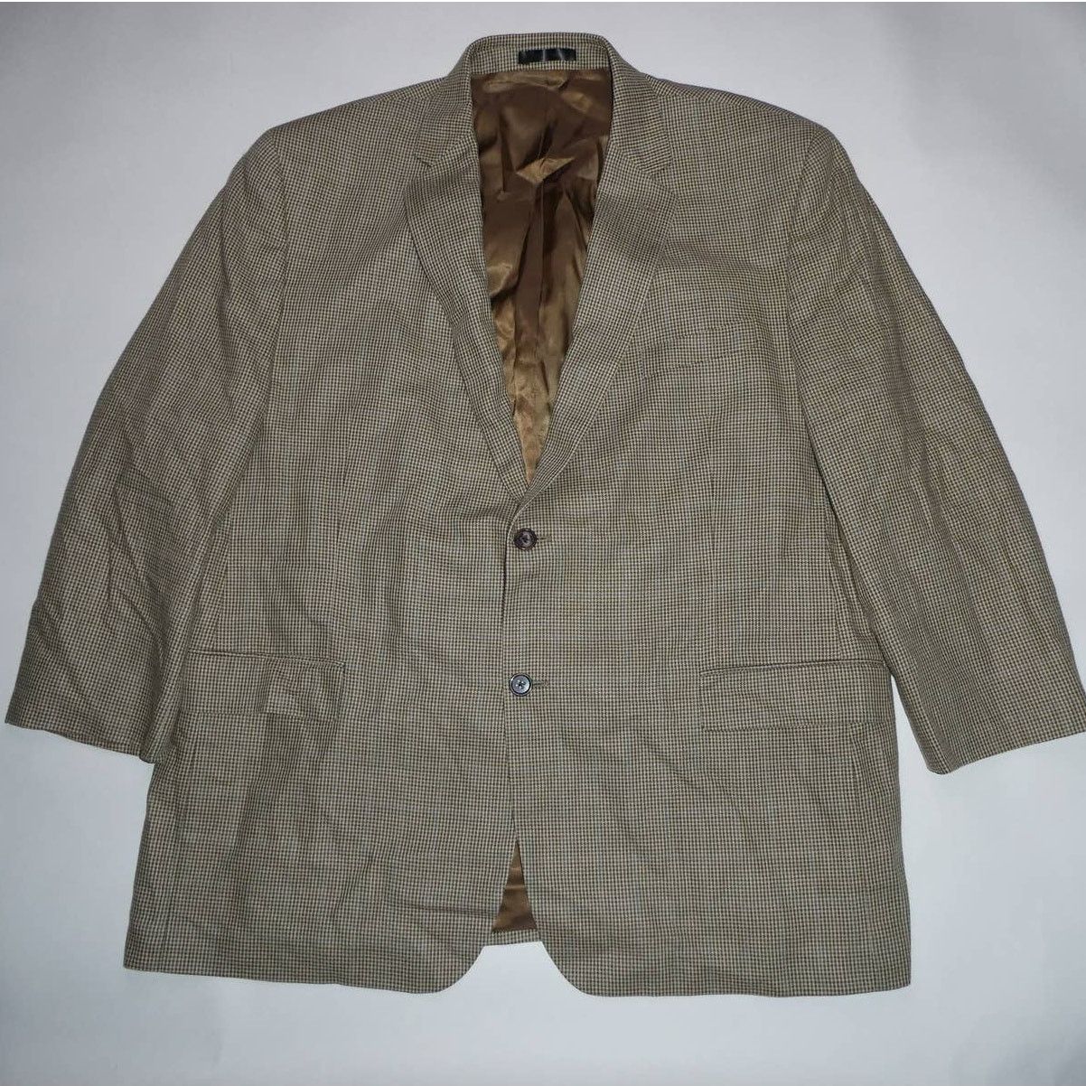 Lauren Ralph Lauren Lauren Ralph Lauren silk blazer sport coat, 46R, tan / gold Size 46R - 1 Thumbnail
