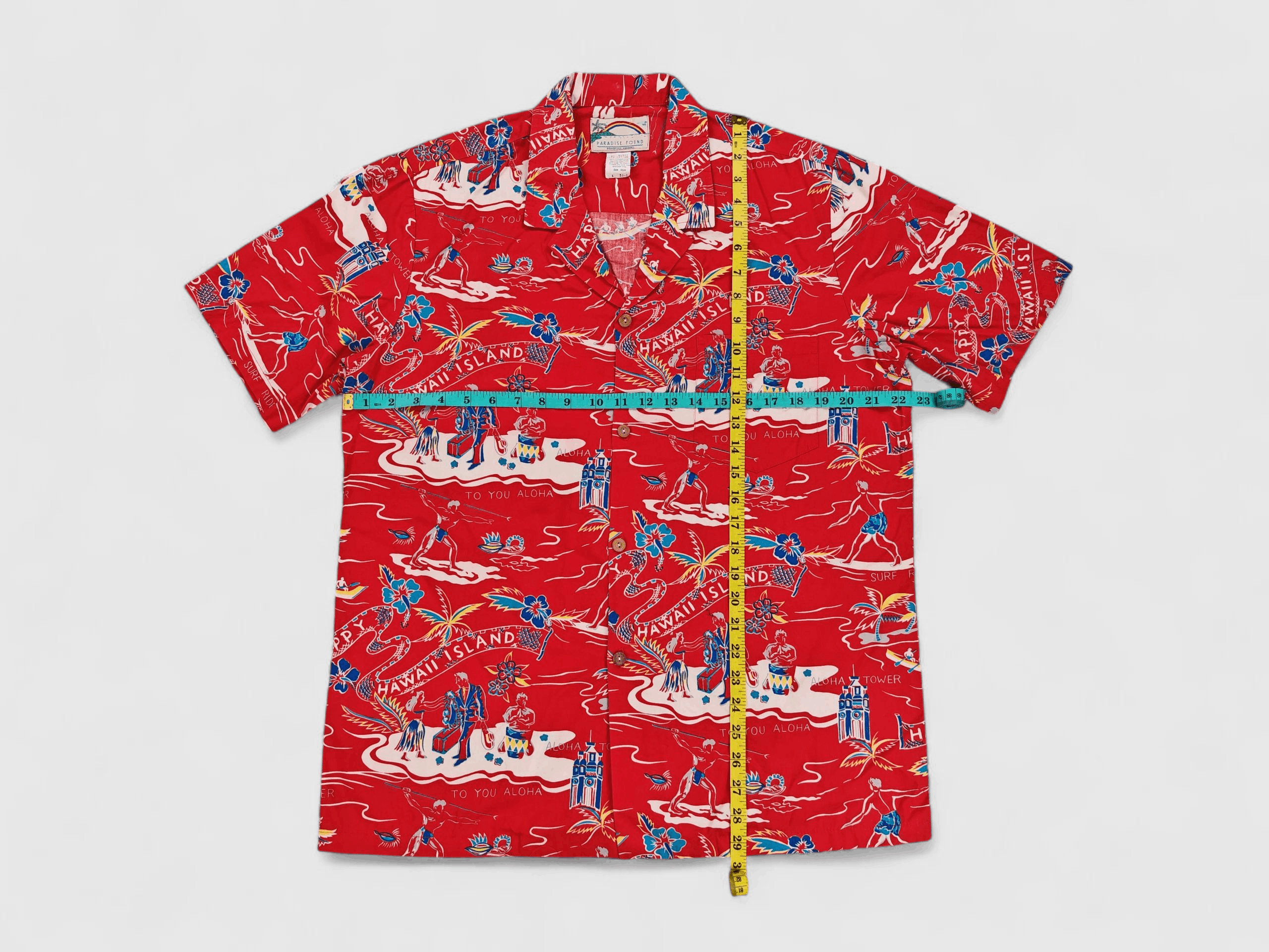 Vintage Vintage 1980s Paradise Found Hawaiian Shirt Size US L / EU 52-54 / 3 - 3 Thumbnail